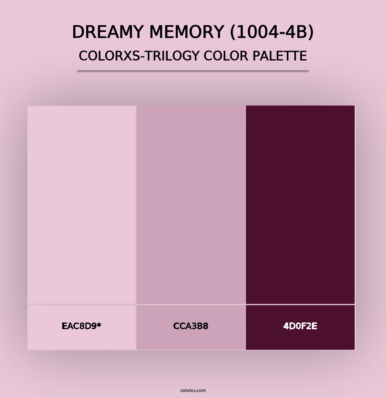 Dreamy Memory (1004-4B) - Colorxs Trilogy Palette