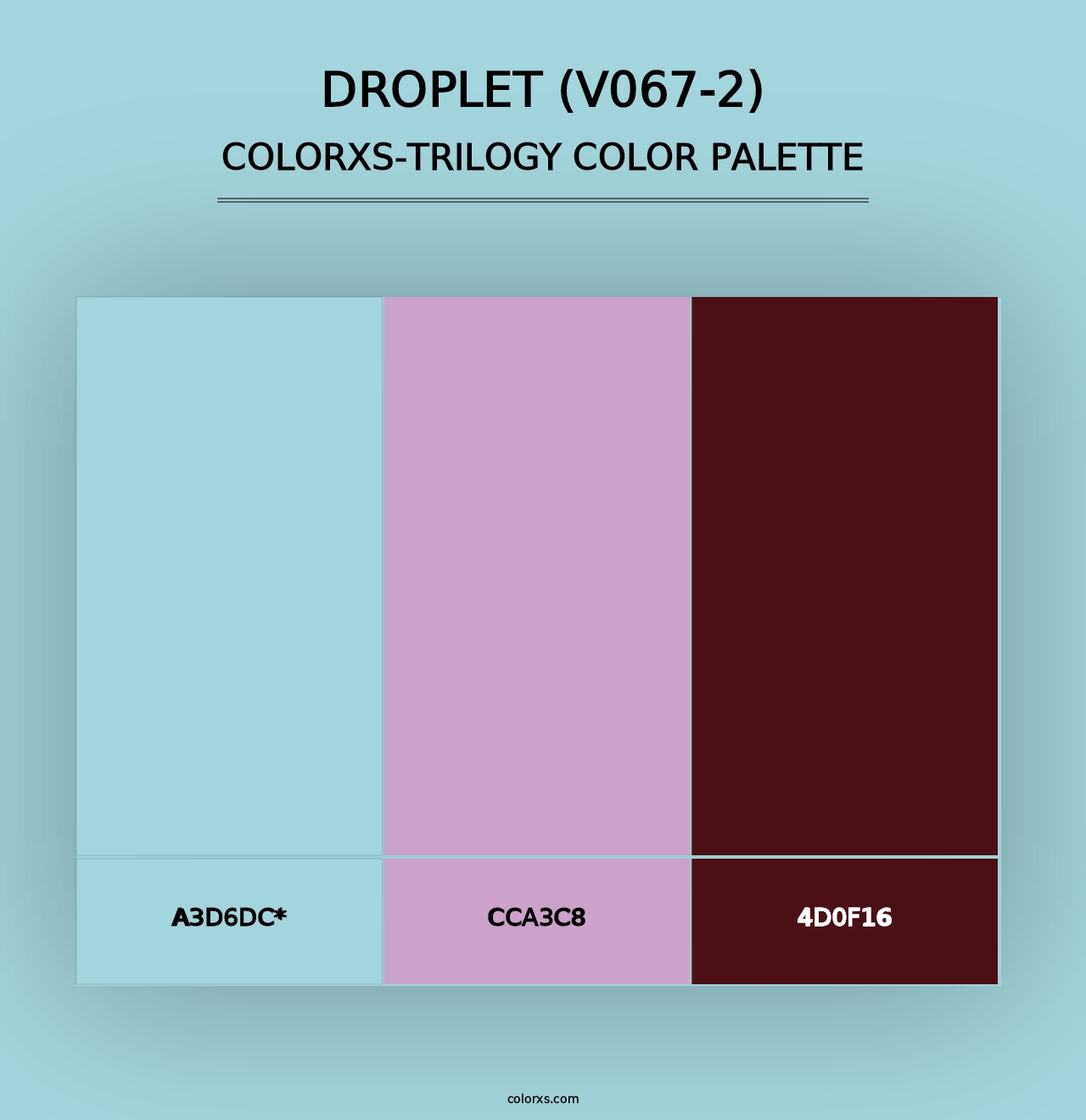 Droplet (V067-2) - Colorxs Trilogy Palette