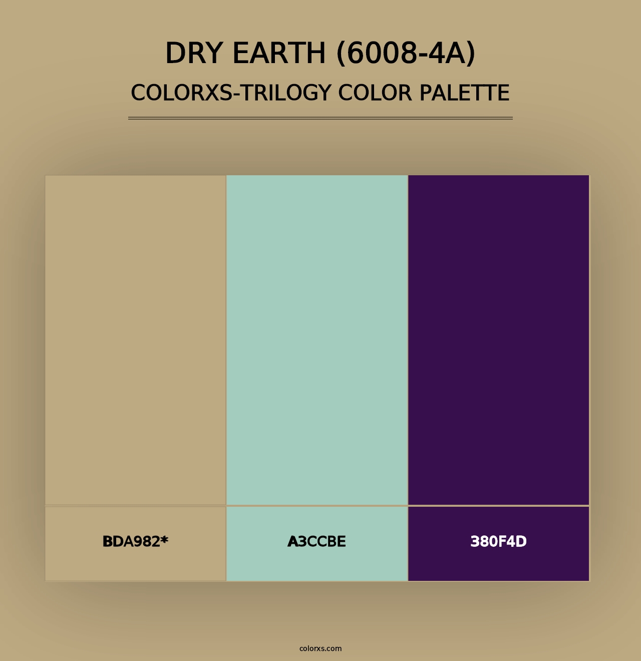 Dry Earth (6008-4A) - Colorxs Trilogy Palette