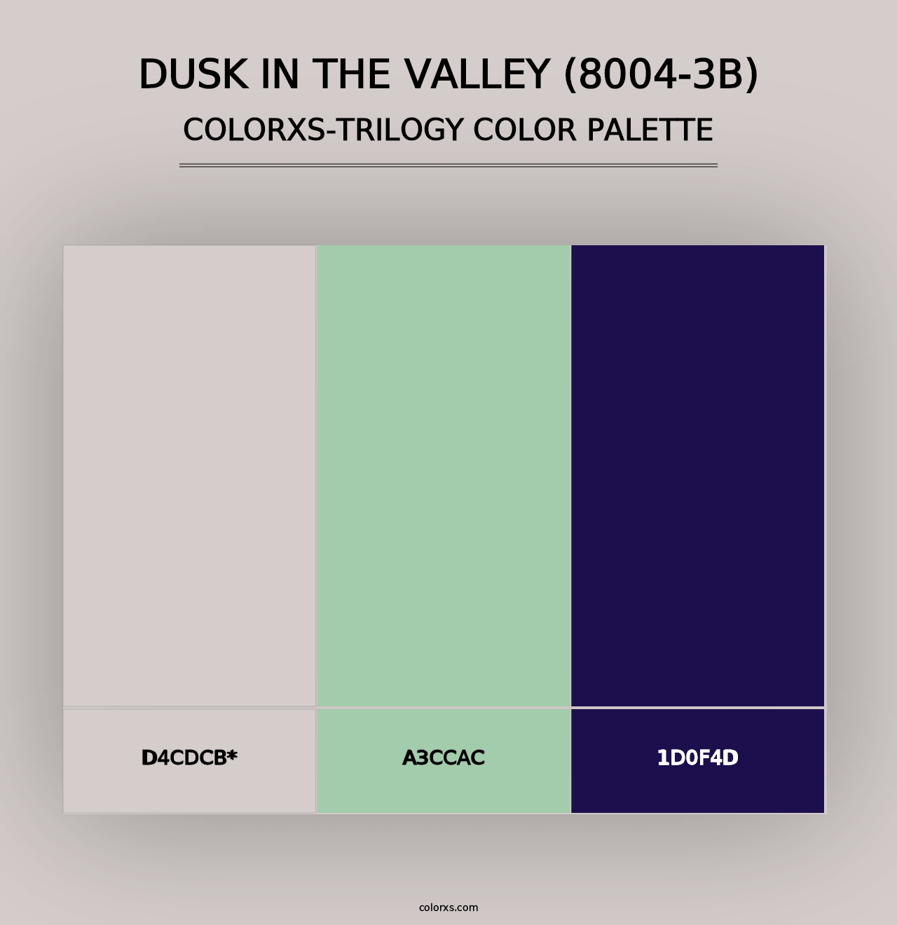 Dusk in the Valley (8004-3B) - Colorxs Trilogy Palette