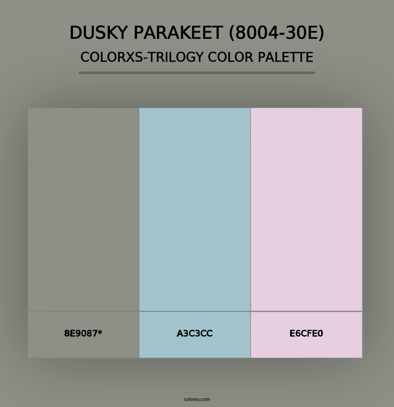 Dusky Parakeet (8004-30E) - Colorxs Trilogy Palette