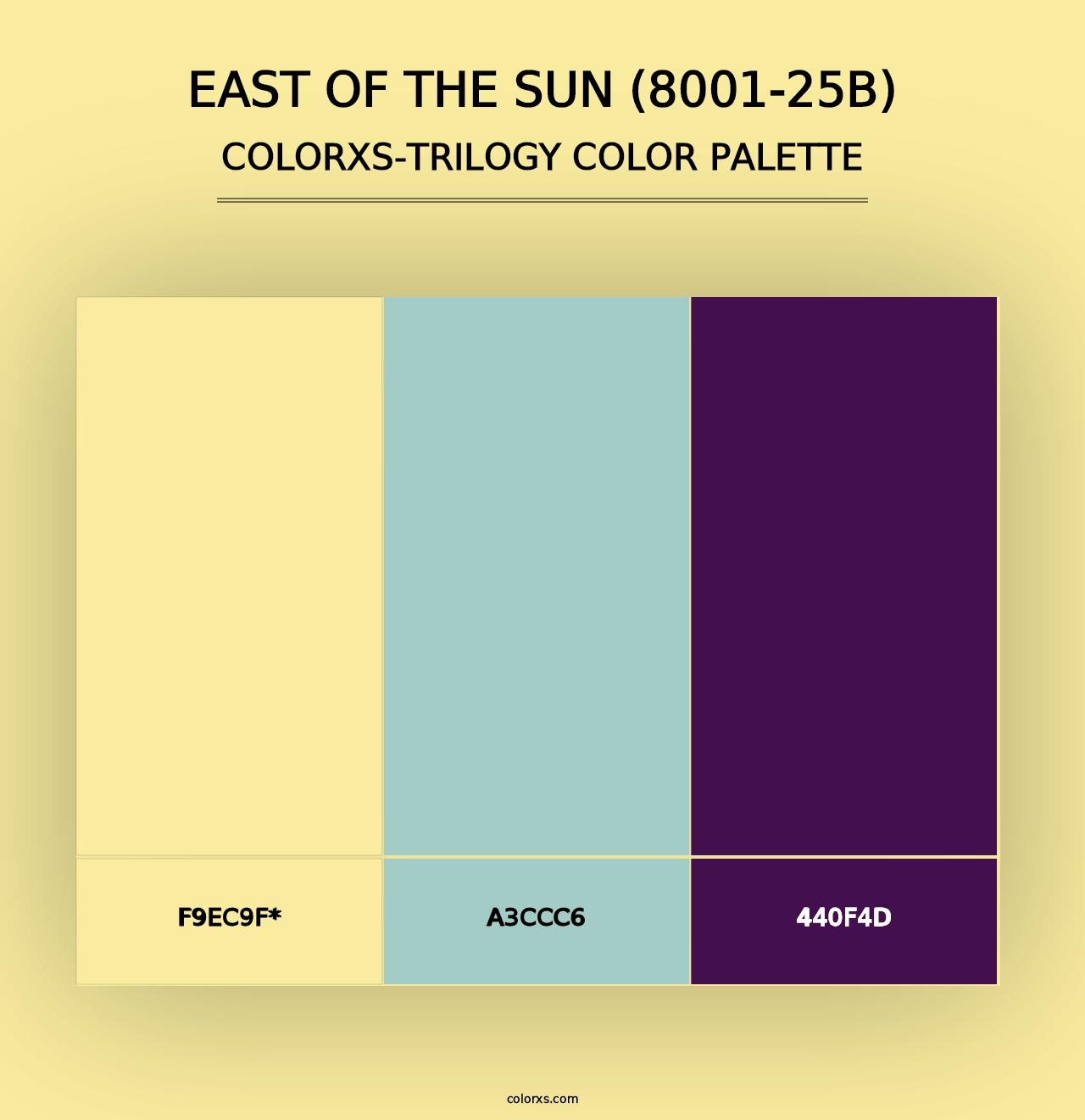 East of the Sun (8001-25B) - Colorxs Trilogy Palette