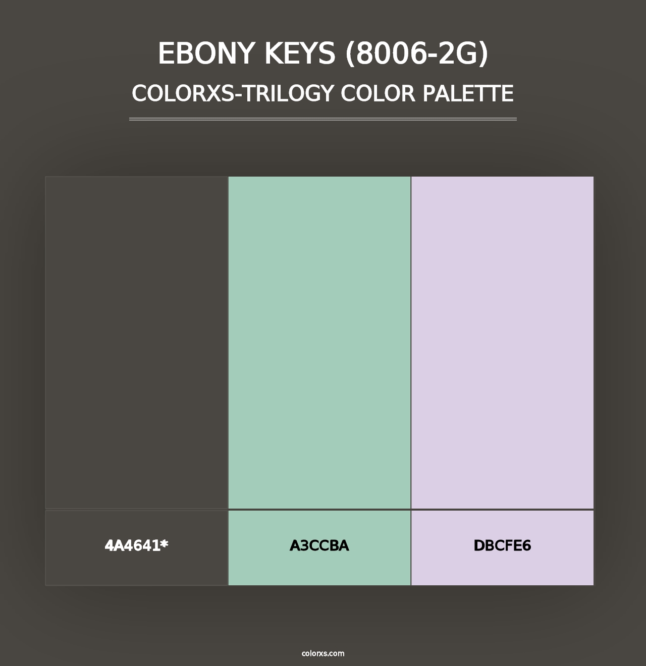 Ebony Keys (8006-2G) - Colorxs Trilogy Palette