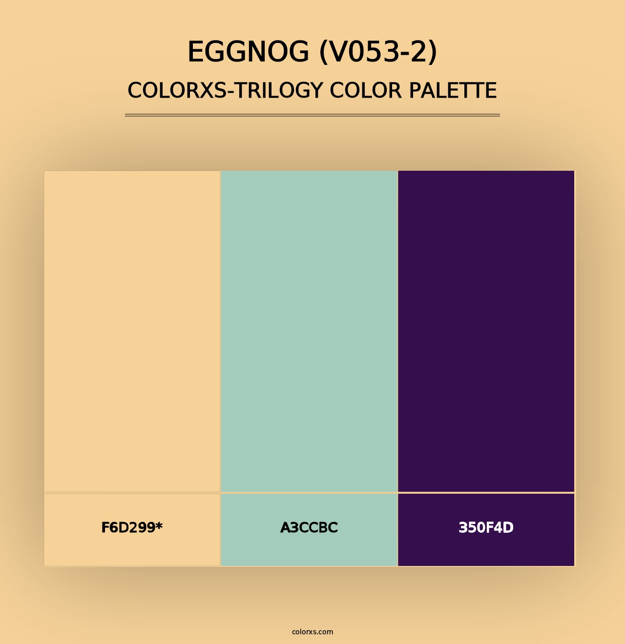 Eggnog (V053-2) - Colorxs Trilogy Palette