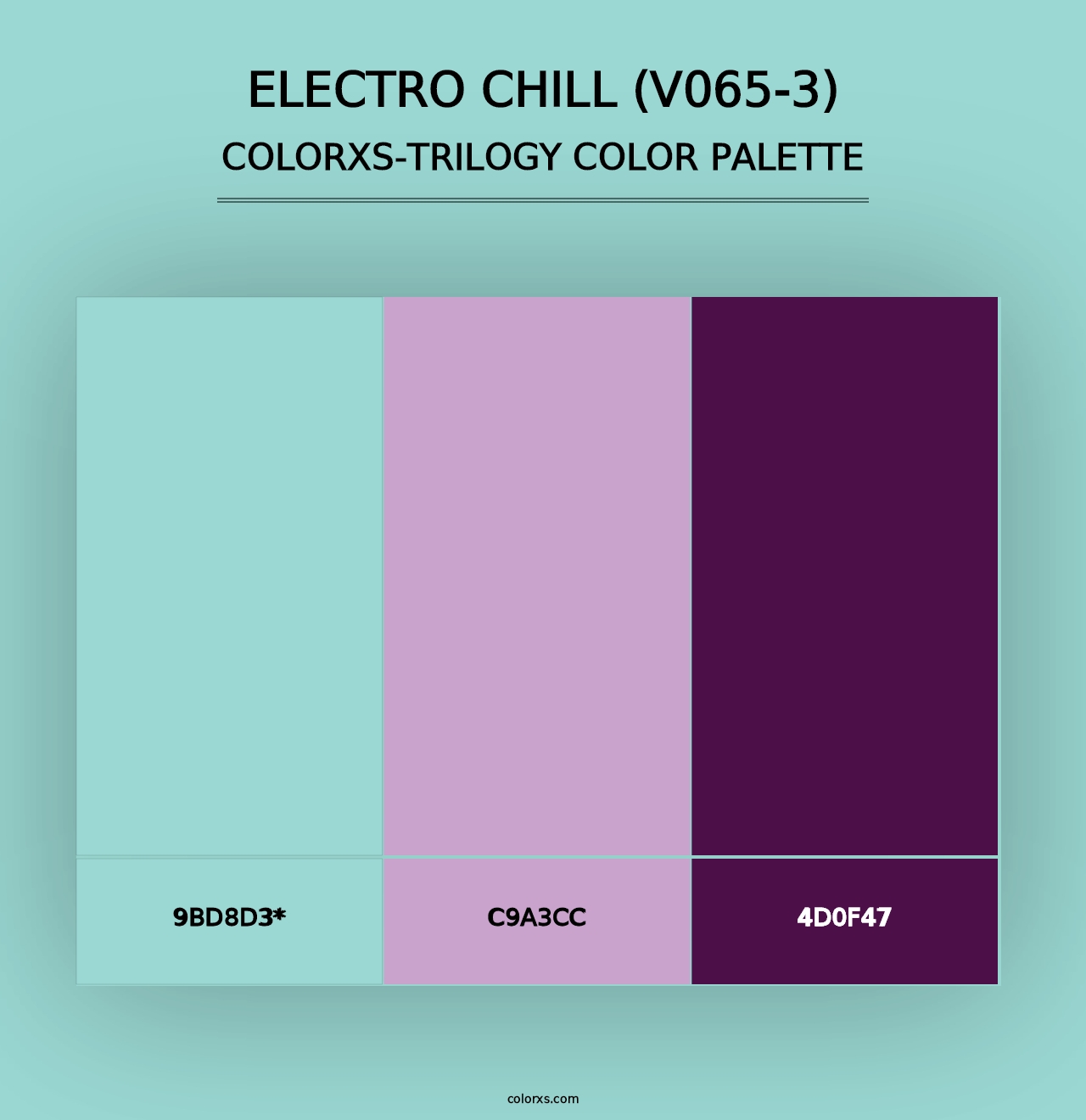 Electro Chill (V065-3) - Colorxs Trilogy Palette