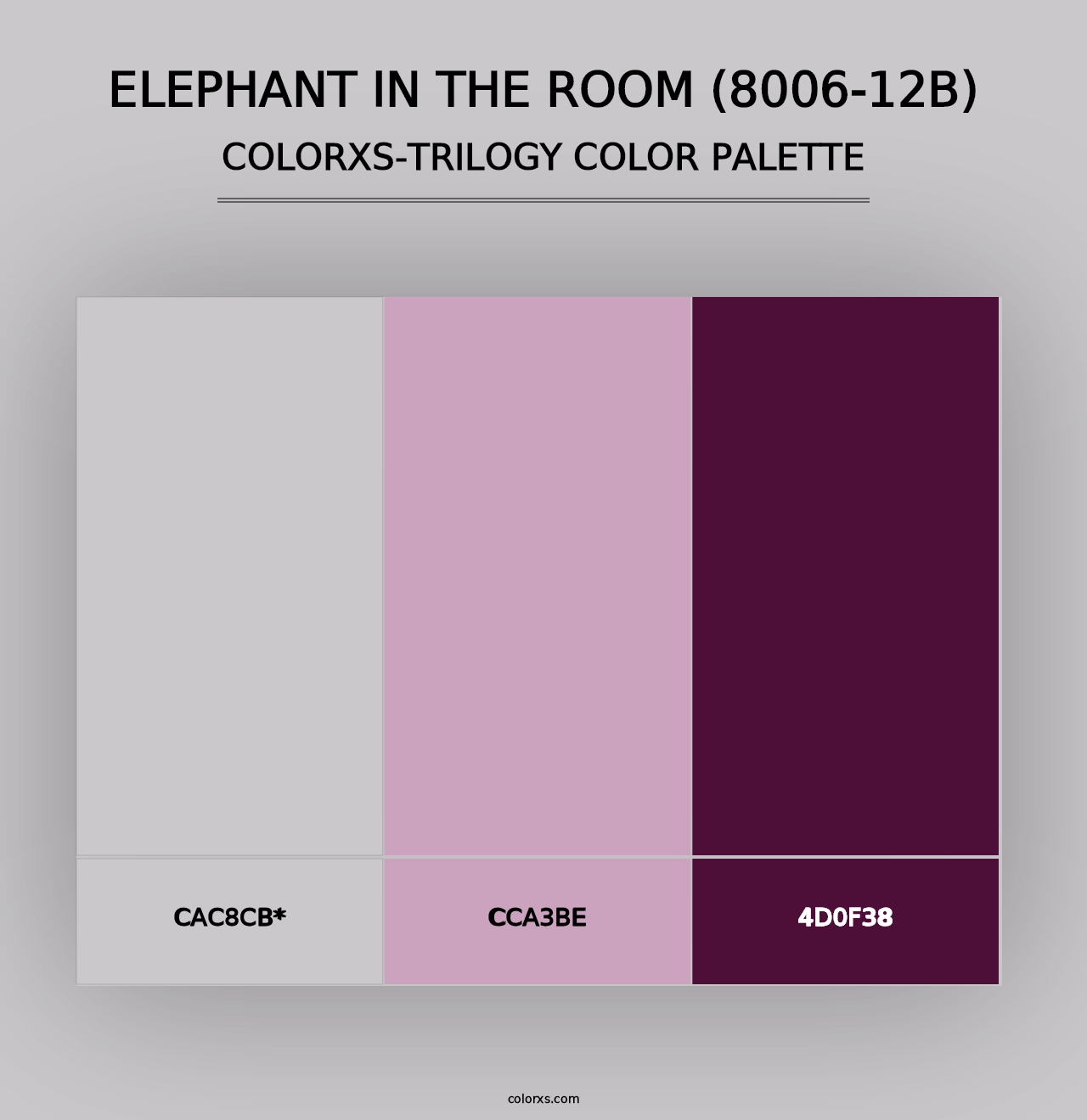 Elephant in the Room (8006-12B) - Colorxs Trilogy Palette