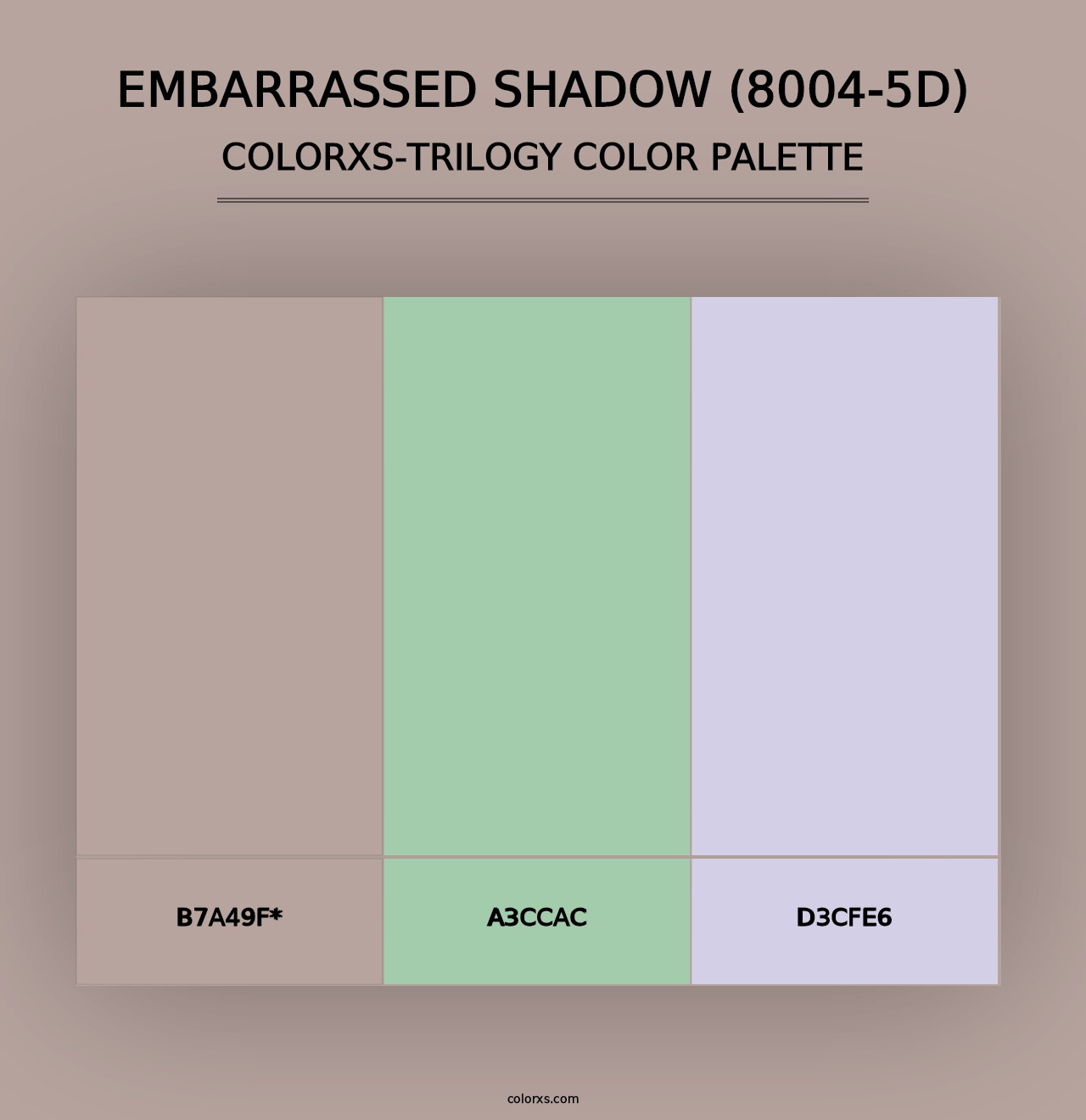 Embarrassed Shadow (8004-5D) - Colorxs Trilogy Palette