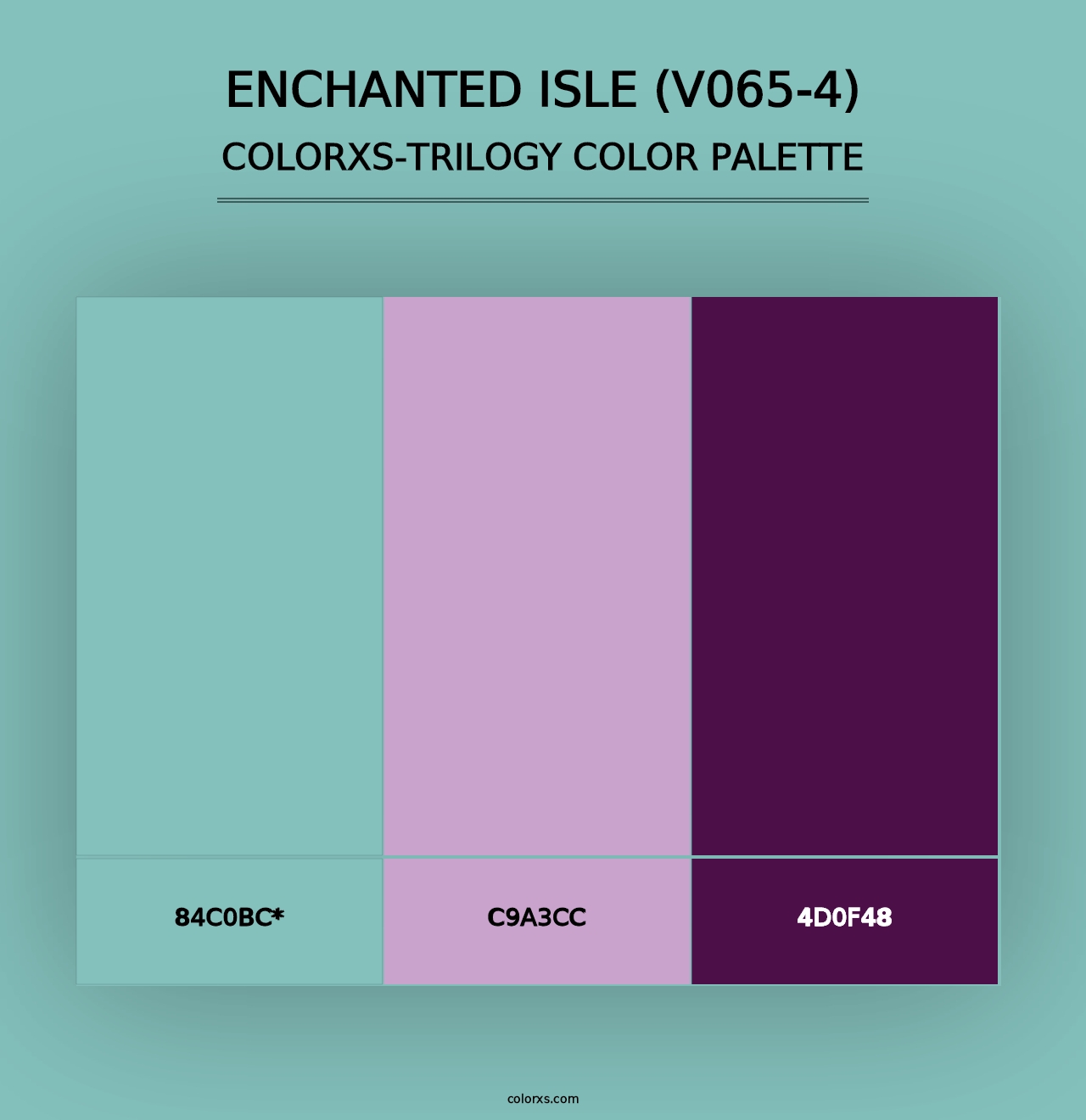 Enchanted Isle (V065-4) - Colorxs Trilogy Palette