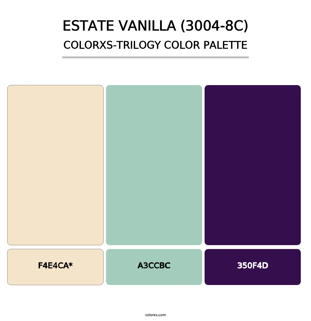 Estate Vanilla (3004-8C) - Colorxs Trilogy Palette