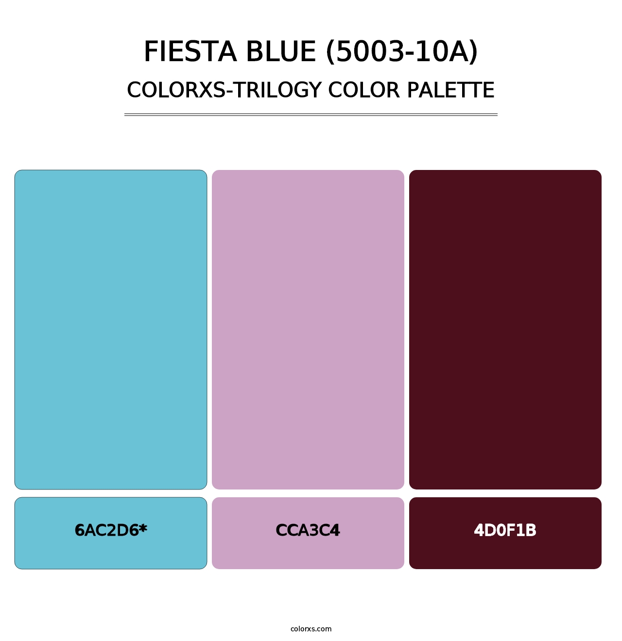 Fiesta Blue (5003-10A) - Colorxs Trilogy Palette