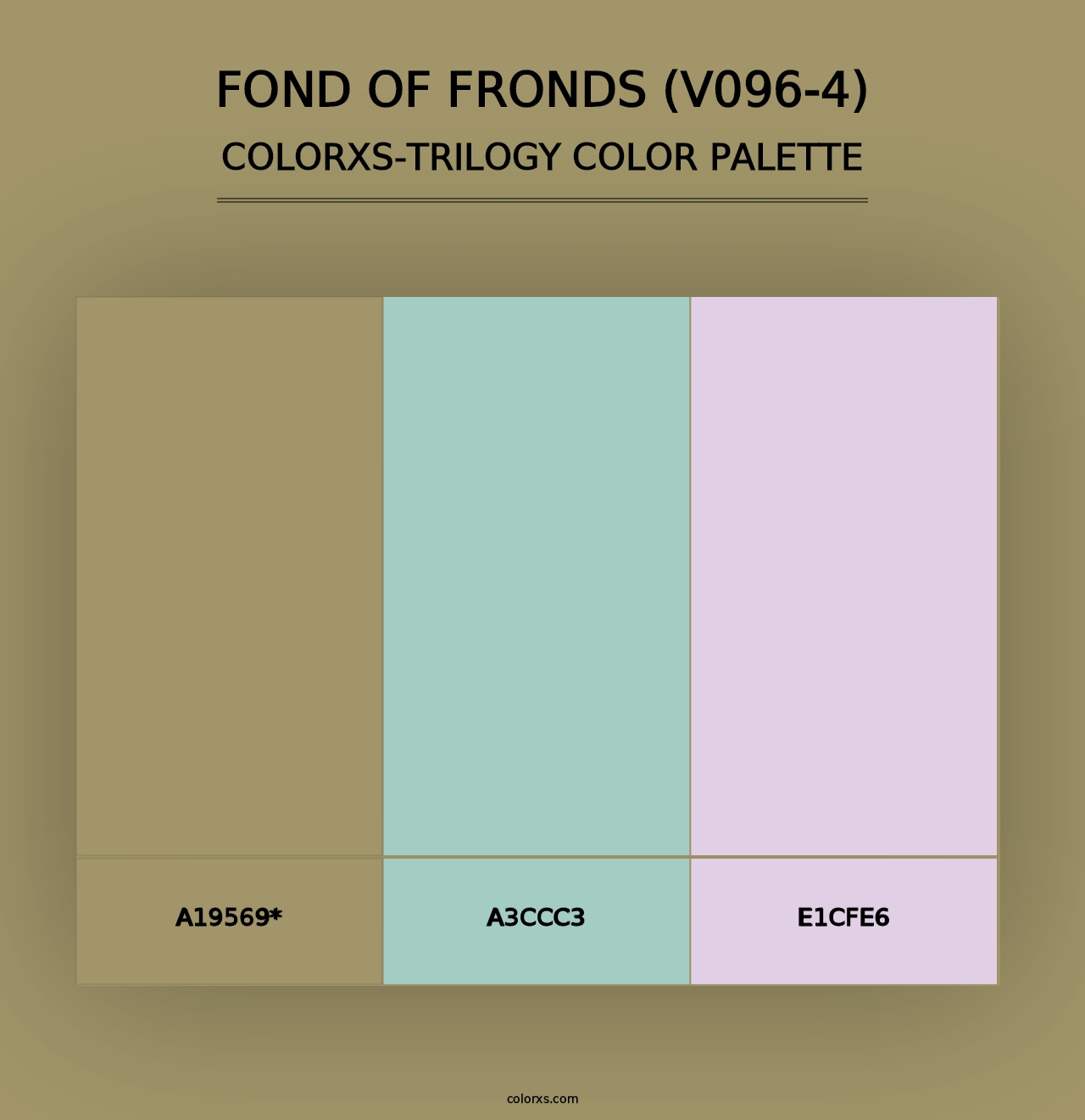 Fond of Fronds (V096-4) - Colorxs Trilogy Palette