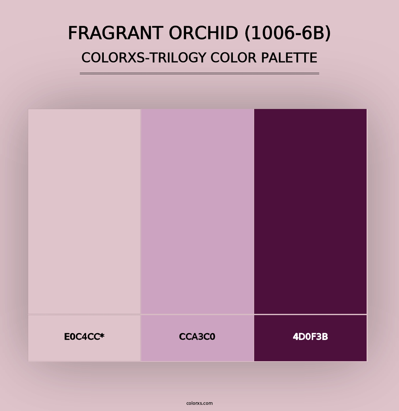 Fragrant Orchid (1006-6B) - Colorxs Trilogy Palette