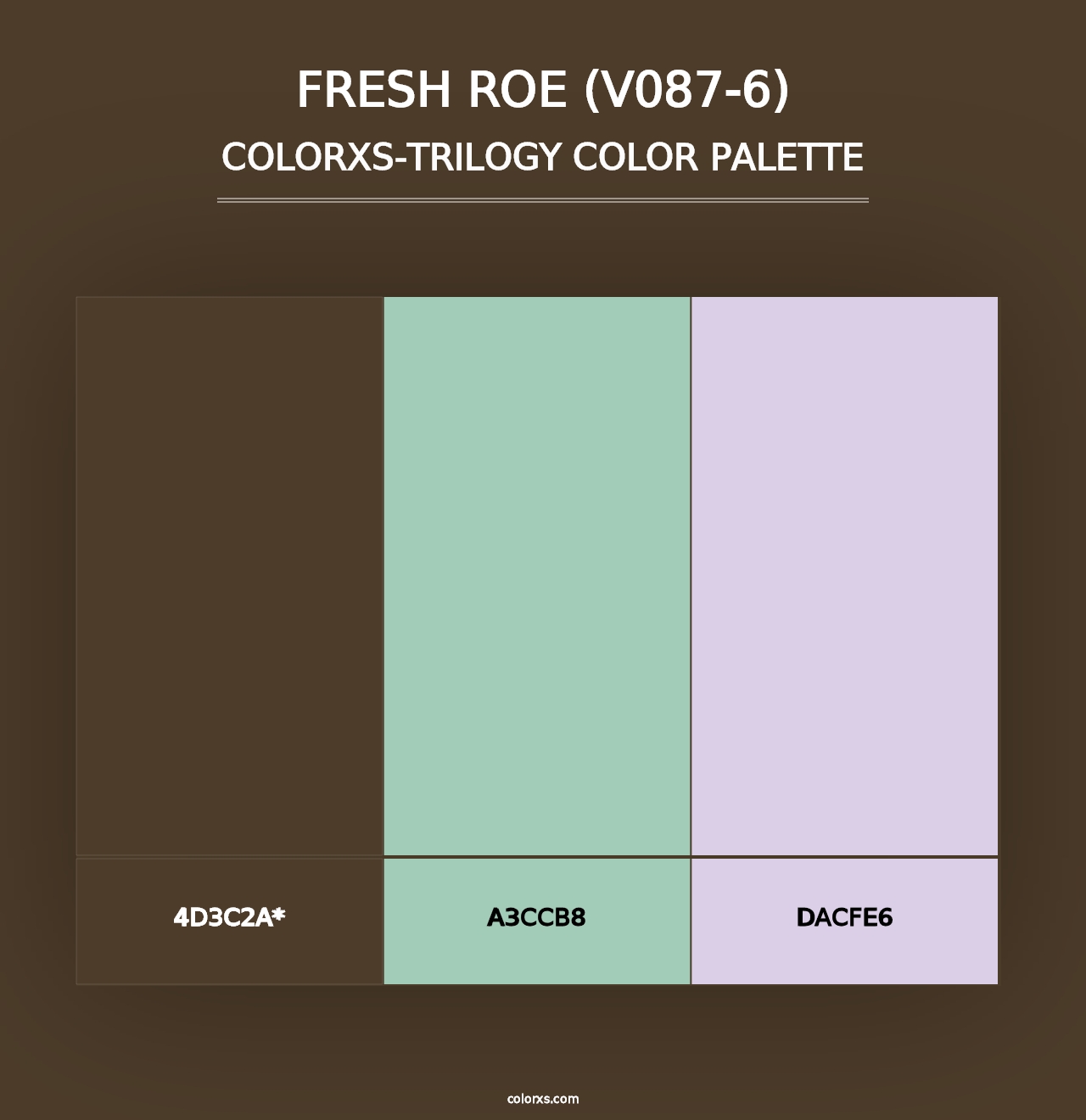 Fresh Roe (V087-6) - Colorxs Trilogy Palette