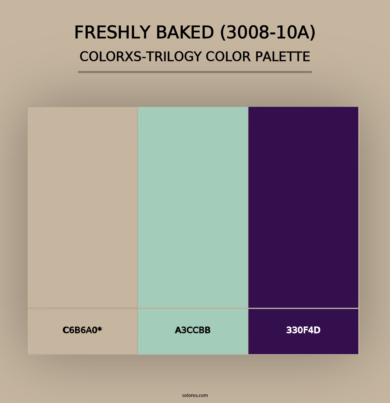 Freshly Baked (3008-10A) - Colorxs Trilogy Palette