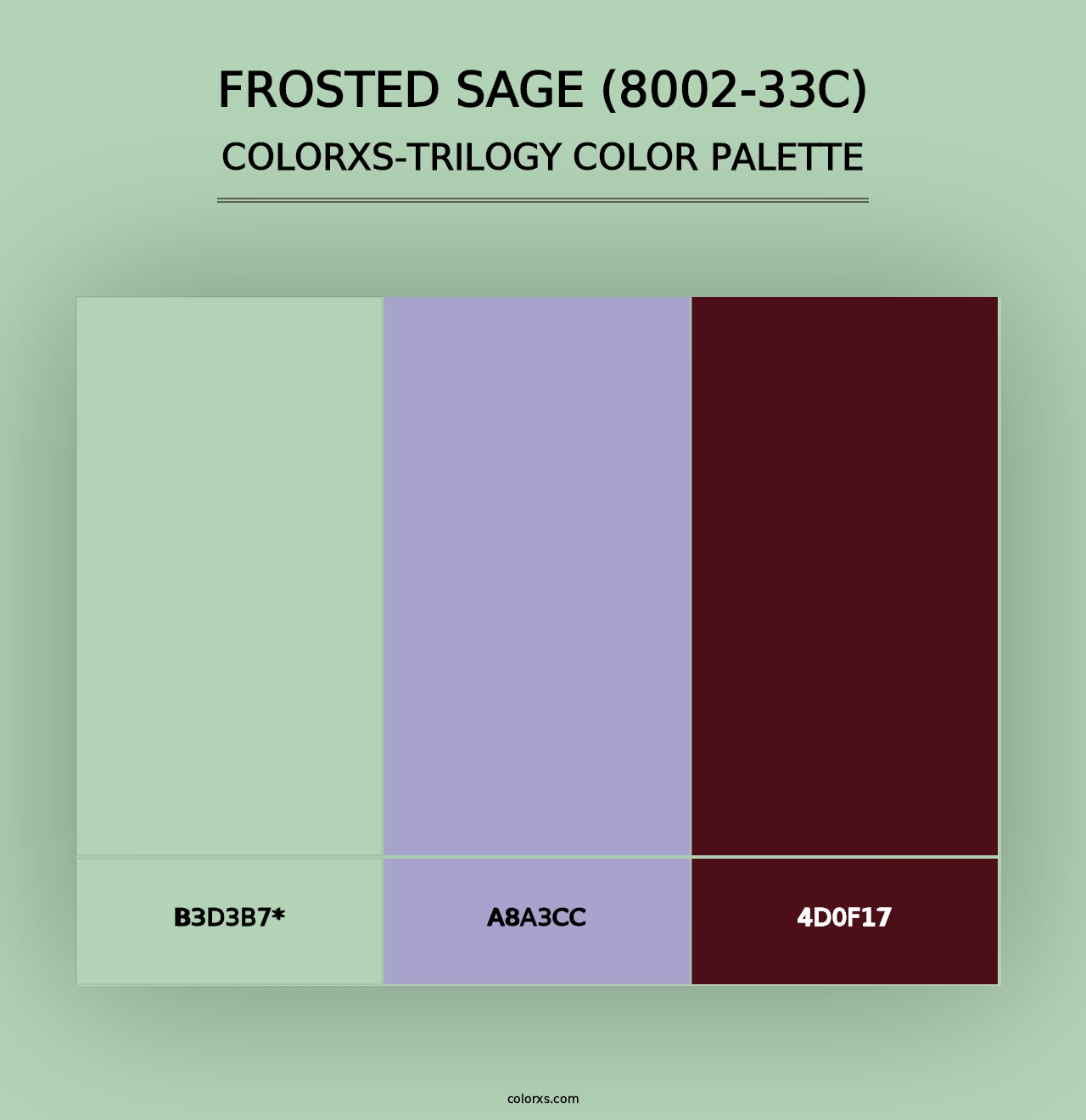 Frosted Sage (8002-33C) - Colorxs Trilogy Palette