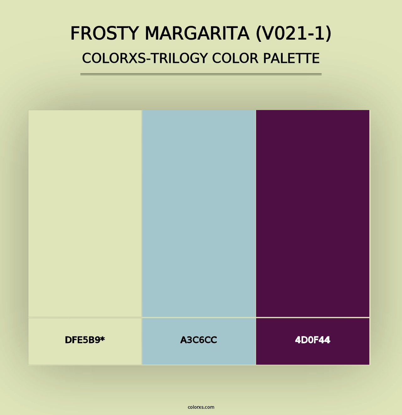 Frosty Margarita (V021-1) - Colorxs Trilogy Palette