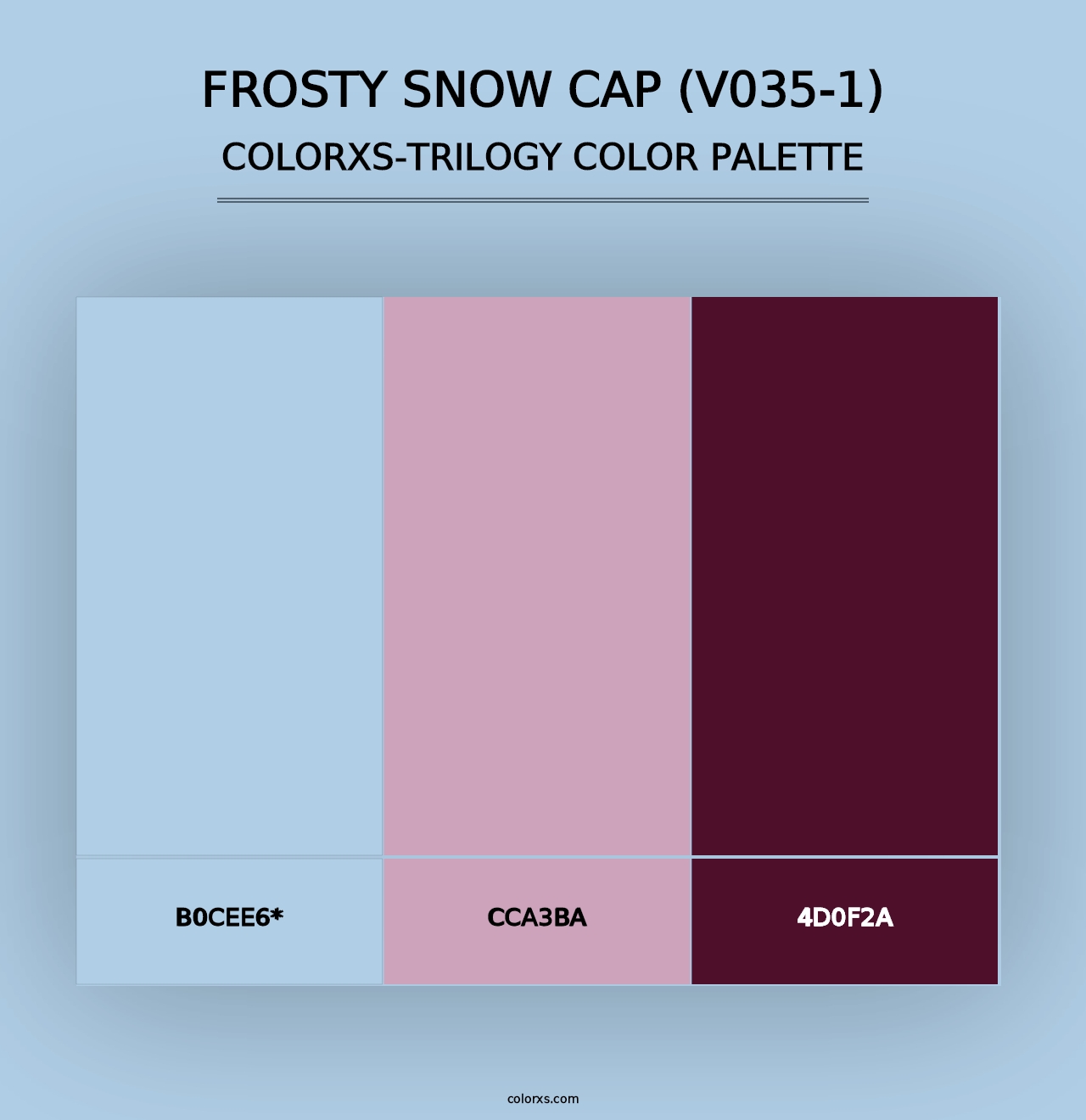 Frosty Snow Cap (V035-1) - Colorxs Trilogy Palette