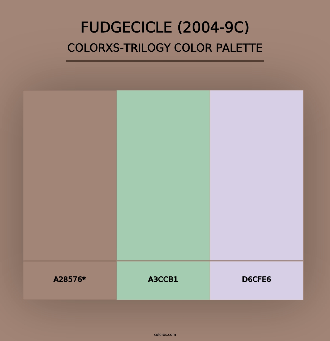 Fudgecicle (2004-9C) - Colorxs Trilogy Palette