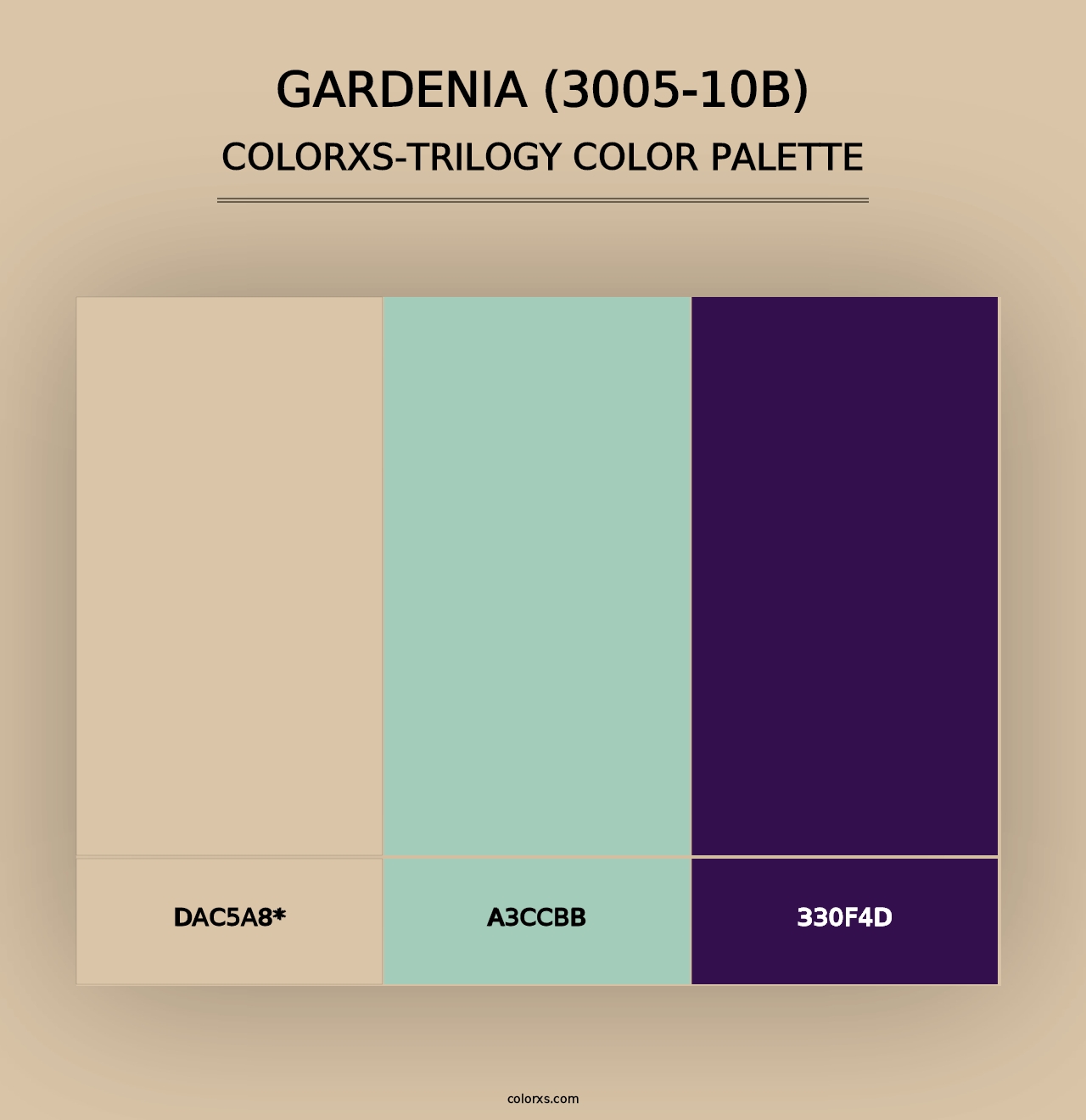 Gardenia (3005-10B) - Colorxs Trilogy Palette