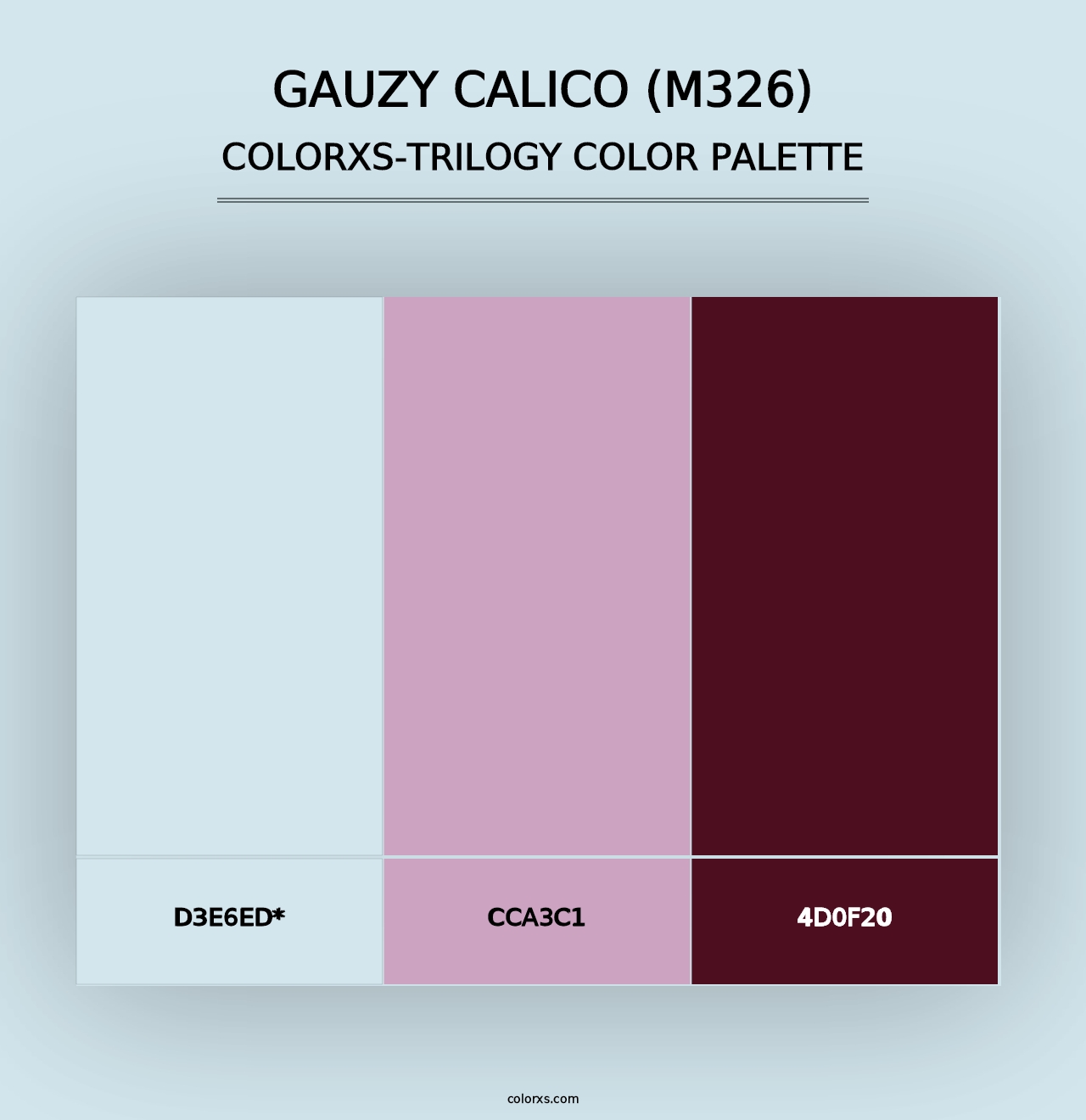 Gauzy Calico (M326) - Colorxs Trilogy Palette