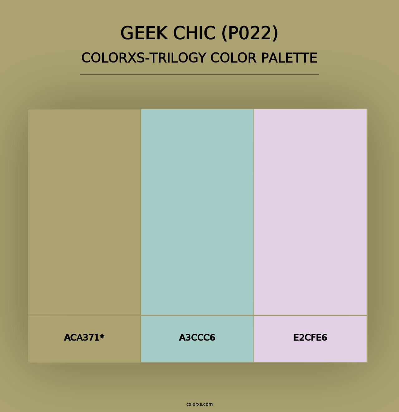 Geek Chic (P022) - Colorxs Trilogy Palette