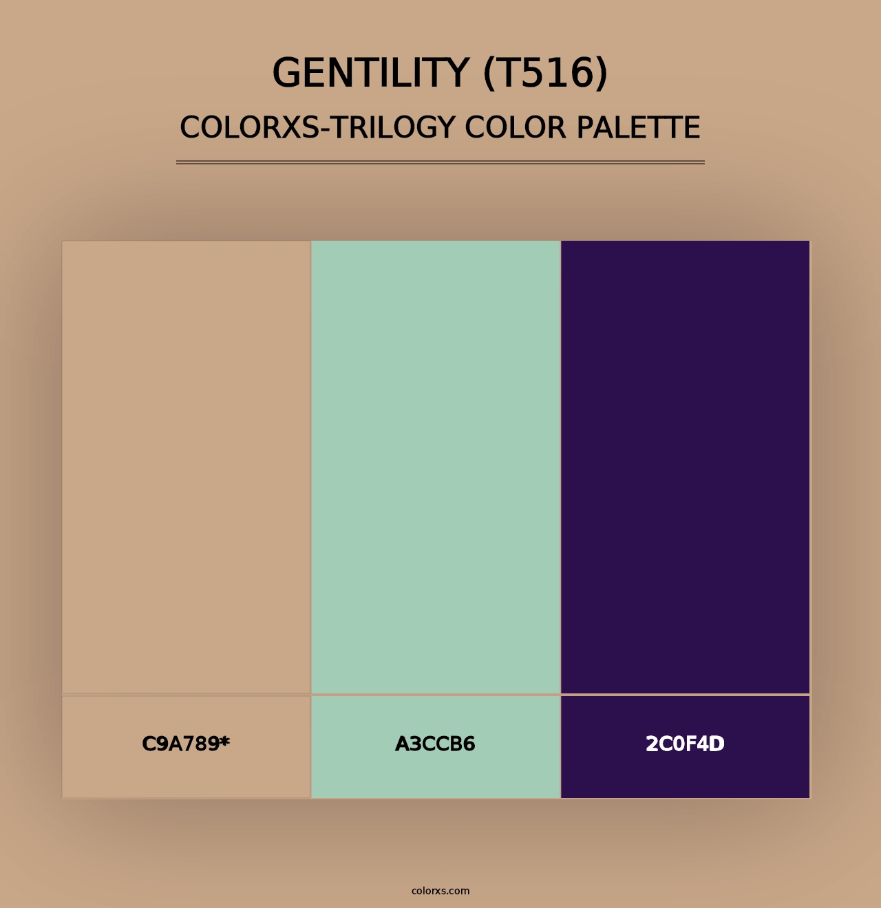 Gentility (T516) - Colorxs Trilogy Palette