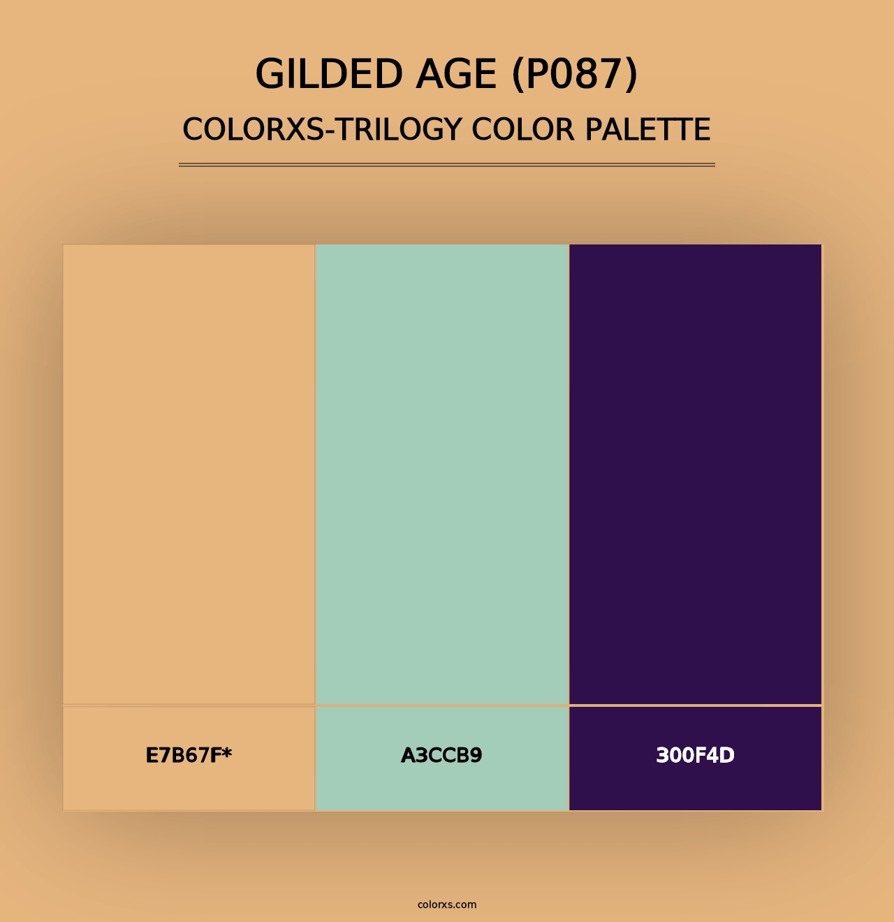 Gilded Age (P087) - Colorxs Trilogy Palette