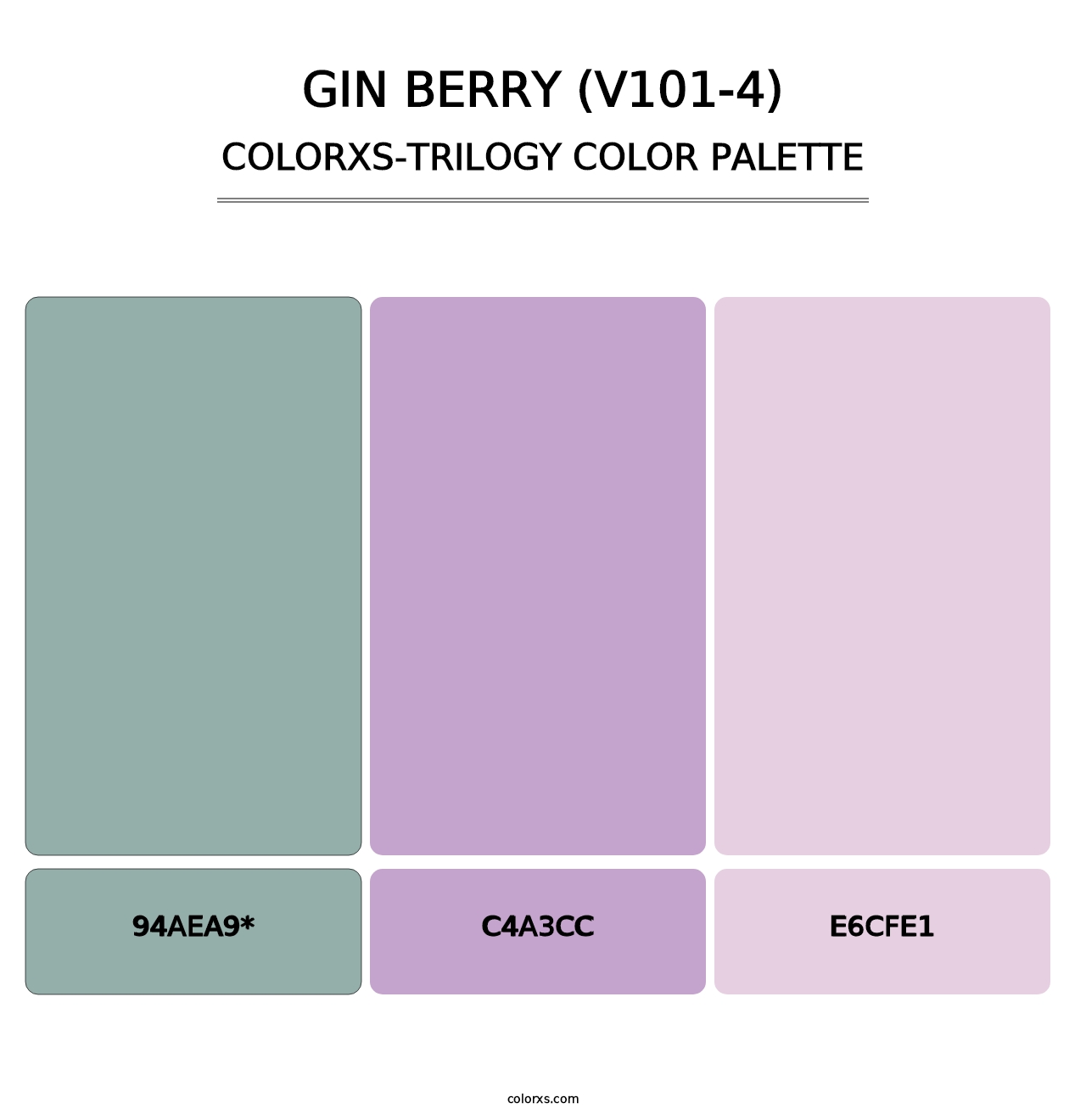 Gin Berry (V101-4) - Colorxs Trilogy Palette