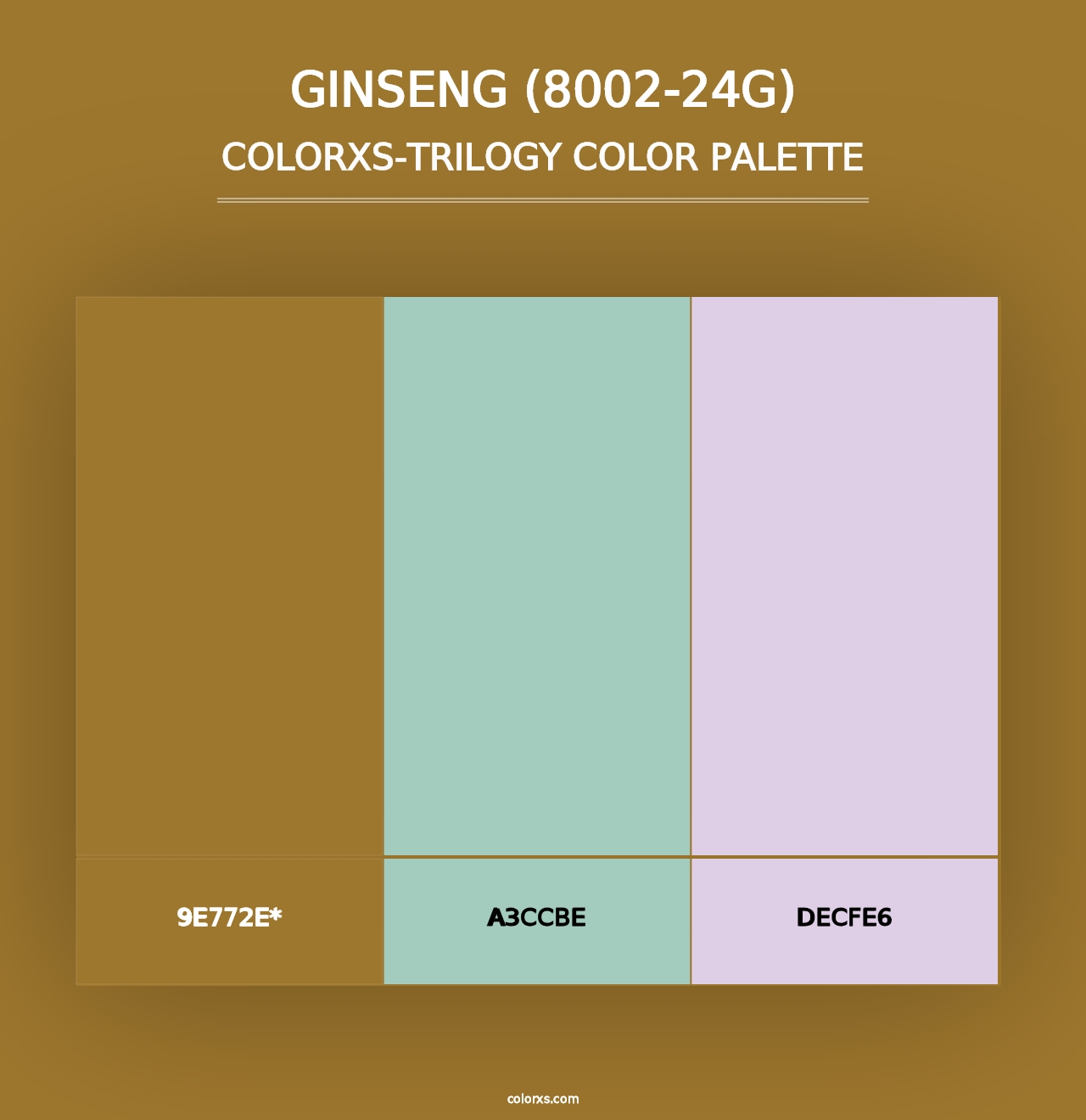 Ginseng (8002-24G) - Colorxs Trilogy Palette