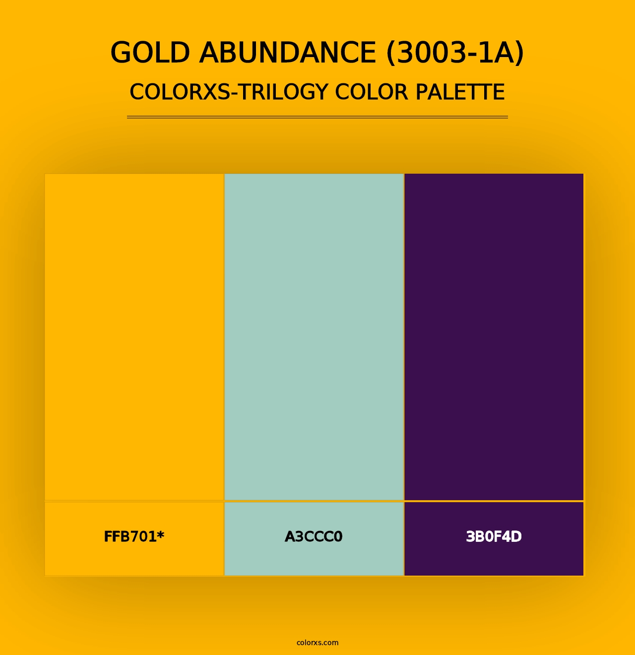 Gold Abundance (3003-1A) - Colorxs Trilogy Palette