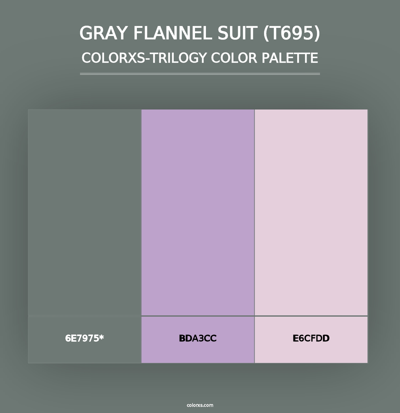 Gray Flannel Suit (T695) - Colorxs Trilogy Palette