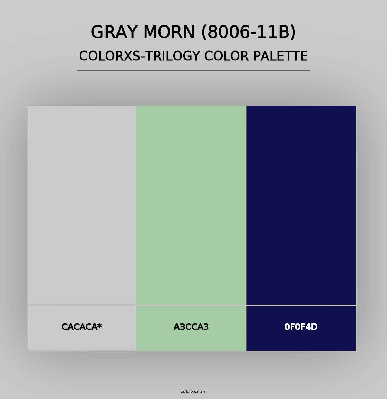 Gray Morn (8006-11B) - Colorxs Trilogy Palette