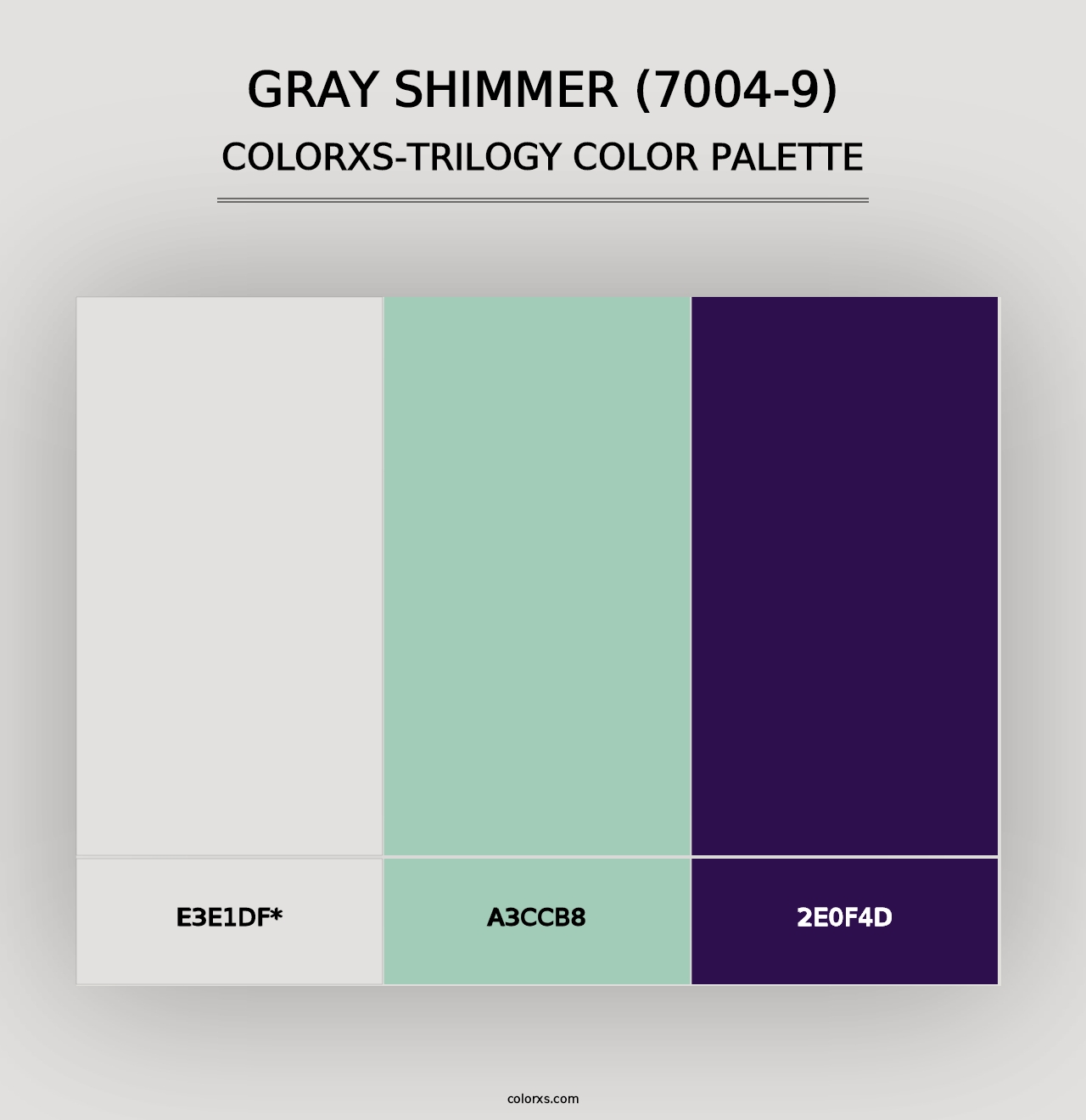 Gray Shimmer (7004-9) - Colorxs Trilogy Palette