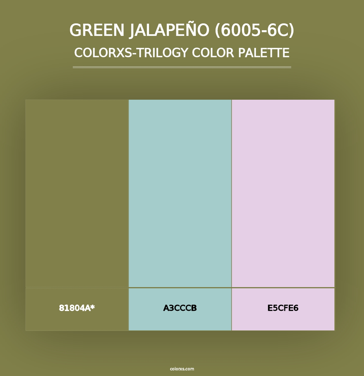 Green Jalapeño (6005-6C) - Colorxs Trilogy Palette