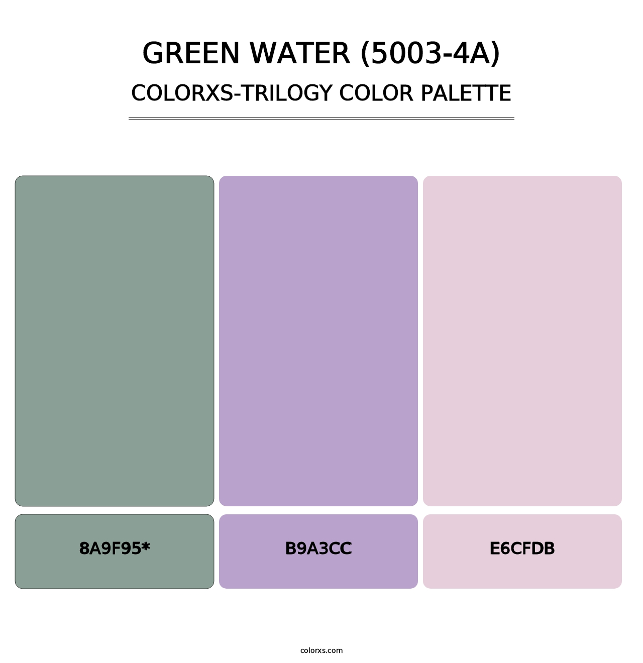 Green Water (5003-4A) - Colorxs Trilogy Palette