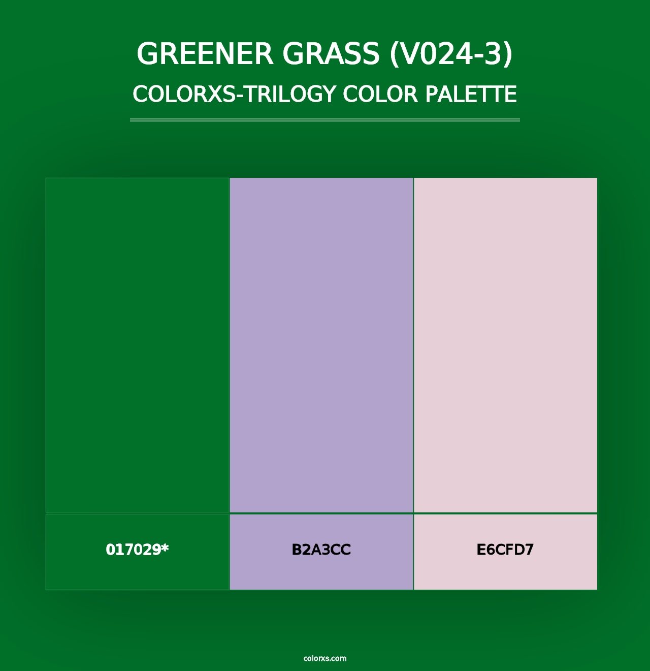 Greener Grass (V024-3) - Colorxs Trilogy Palette