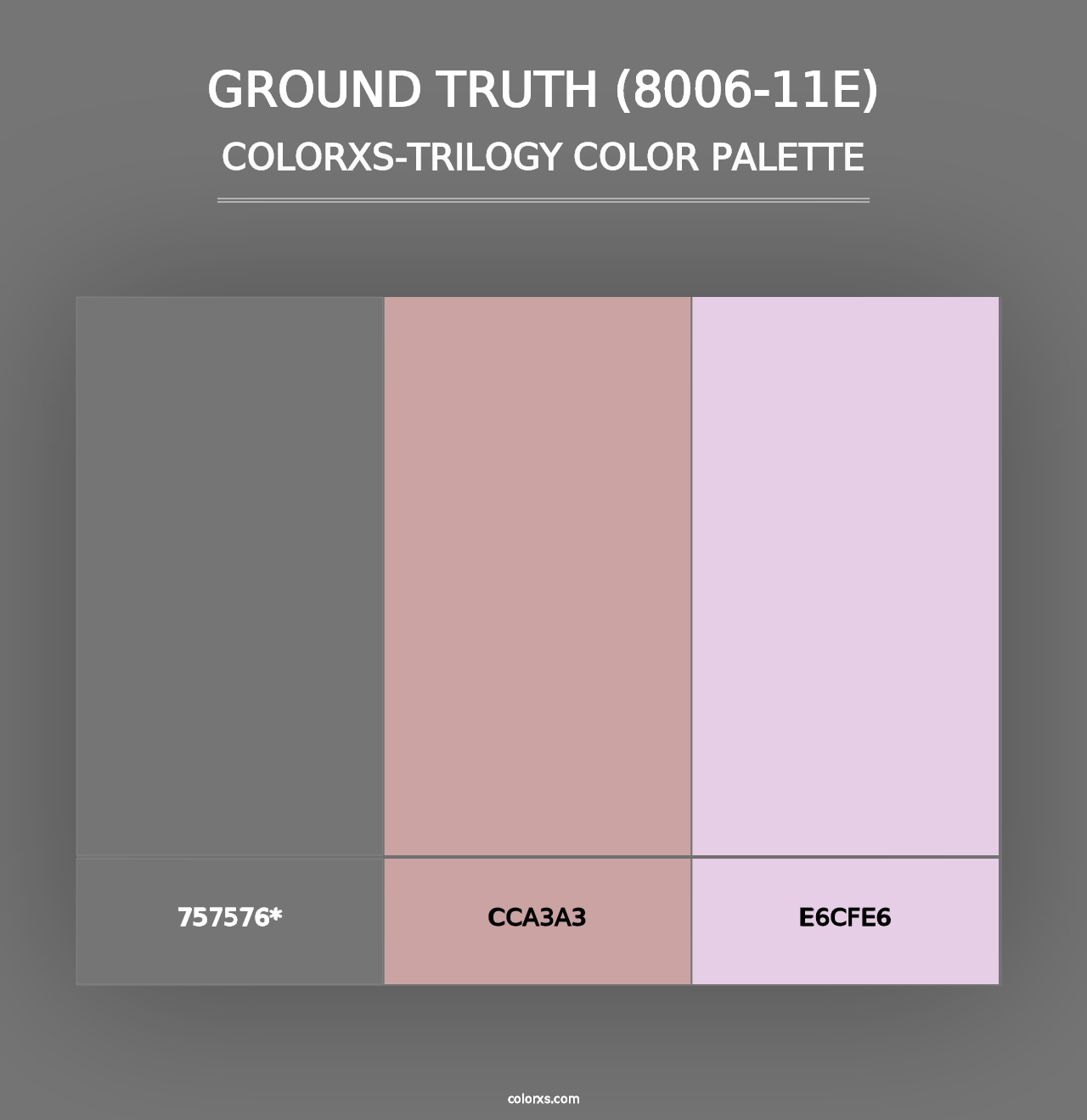 Ground Truth (8006-11E) - Colorxs Trilogy Palette