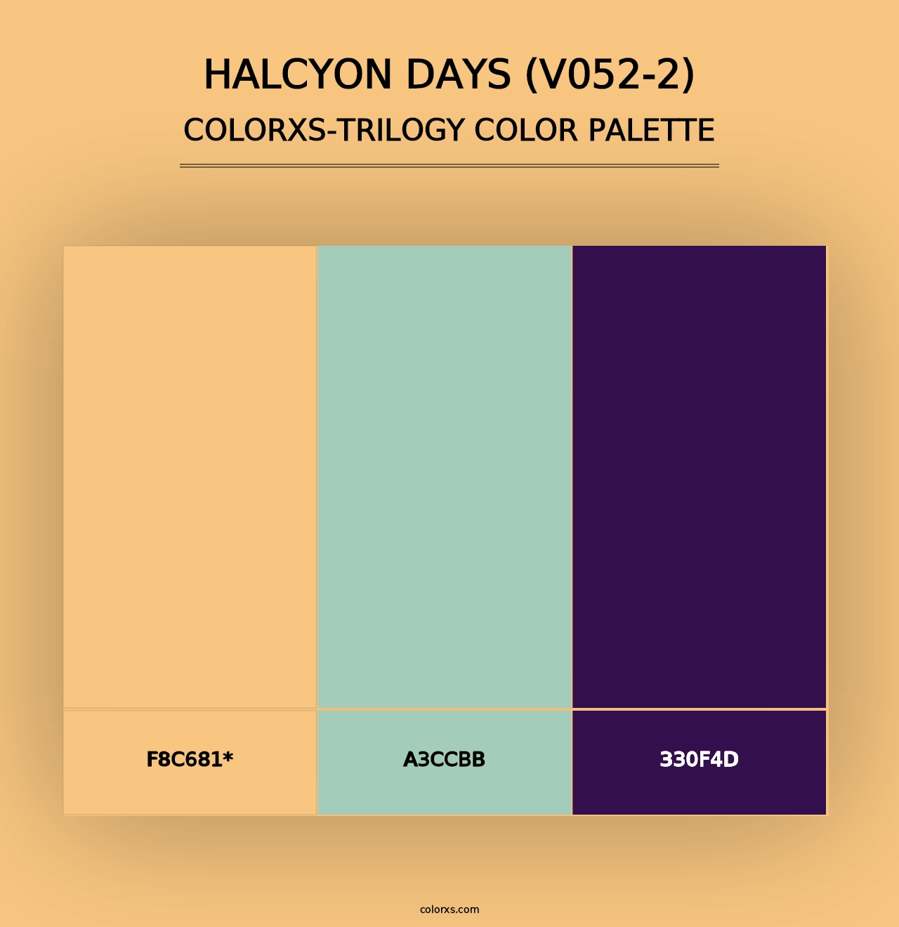 Halcyon Days (V052-2) - Colorxs Trilogy Palette