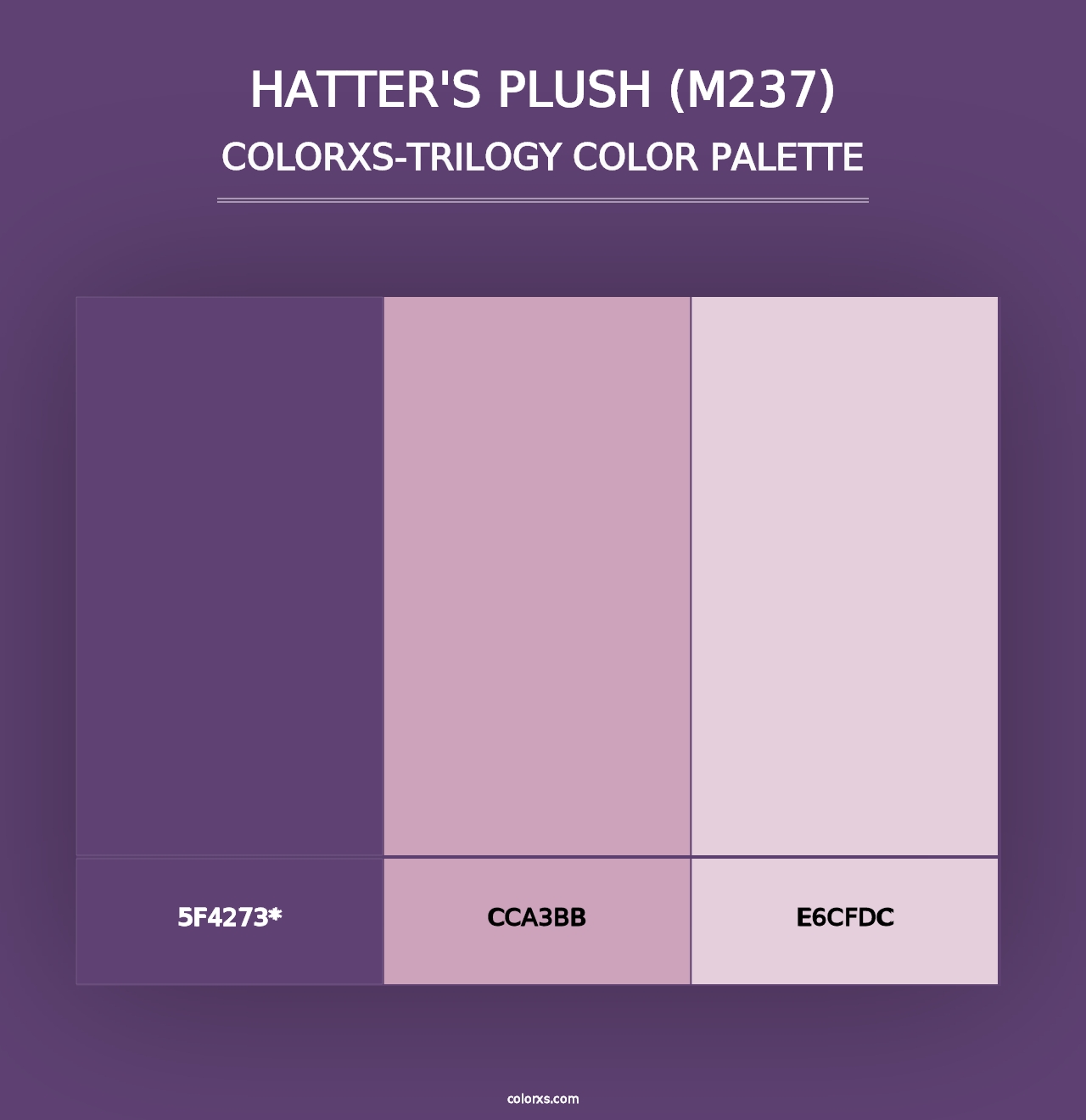 Hatter's Plush (M237) - Colorxs Trilogy Palette