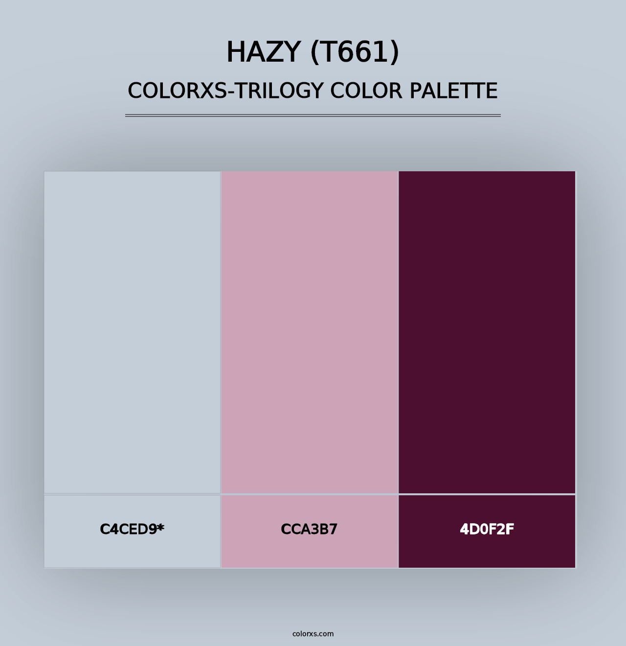 Hazy (T661) - Colorxs Trilogy Palette