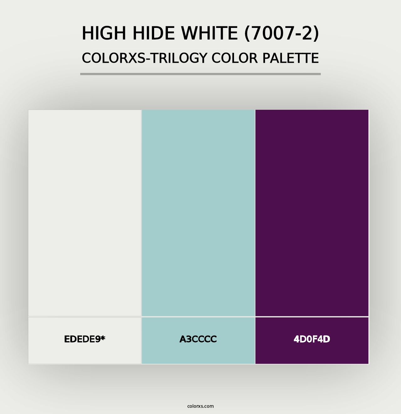 High Hide White (7007-2) - Colorxs Trilogy Palette