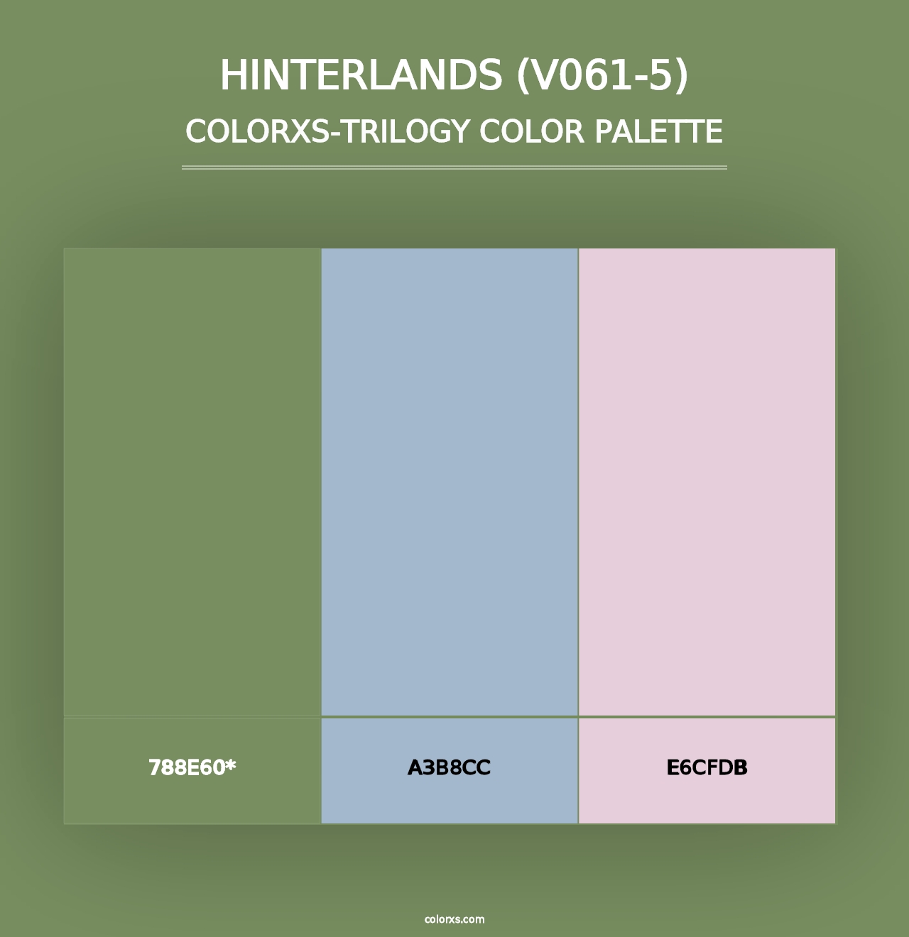 Hinterlands (V061-5) - Colorxs Trilogy Palette