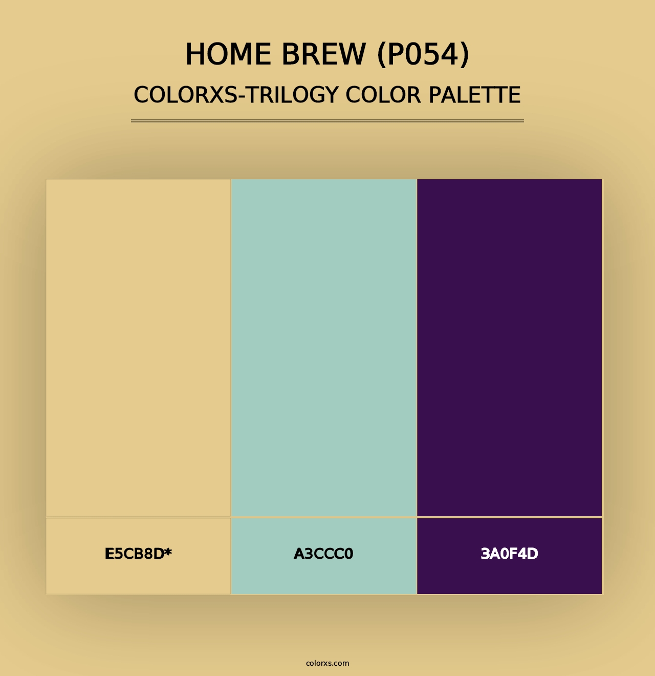 Home Brew (P054) - Colorxs Trilogy Palette