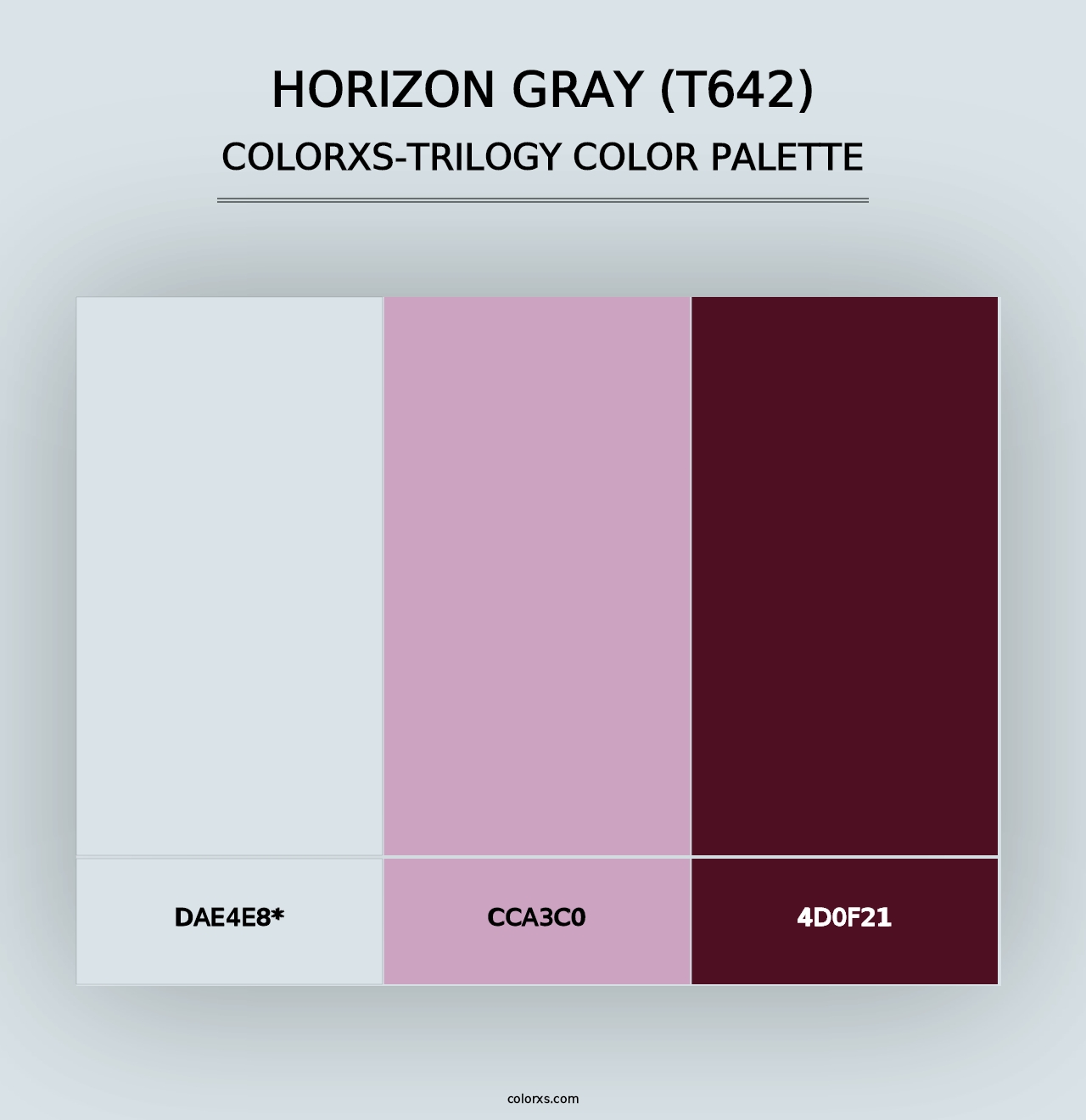 Horizon Gray (T642) - Colorxs Trilogy Palette