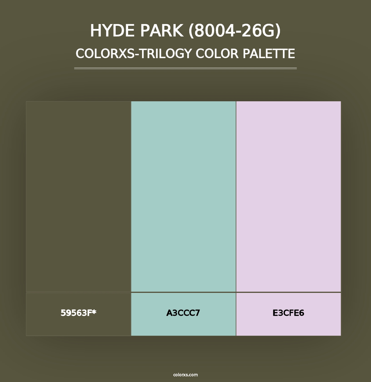 Hyde Park (8004-26G) - Colorxs Trilogy Palette