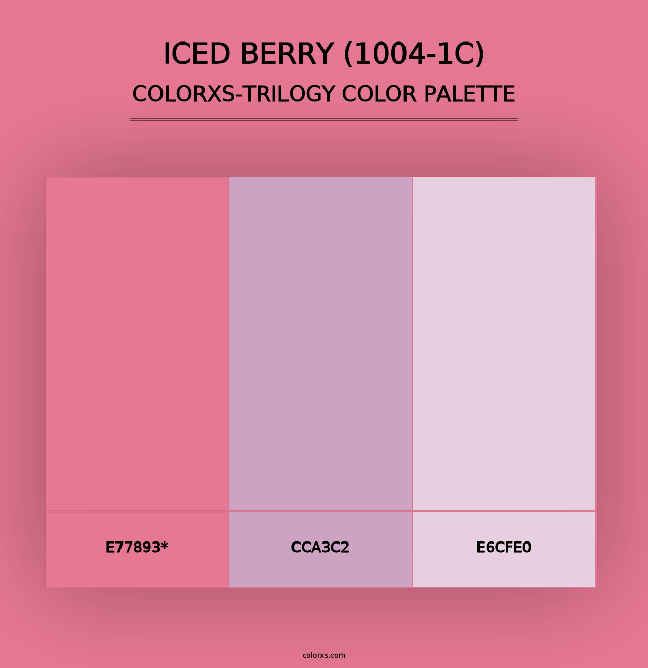 Iced Berry (1004-1C) - Colorxs Trilogy Palette