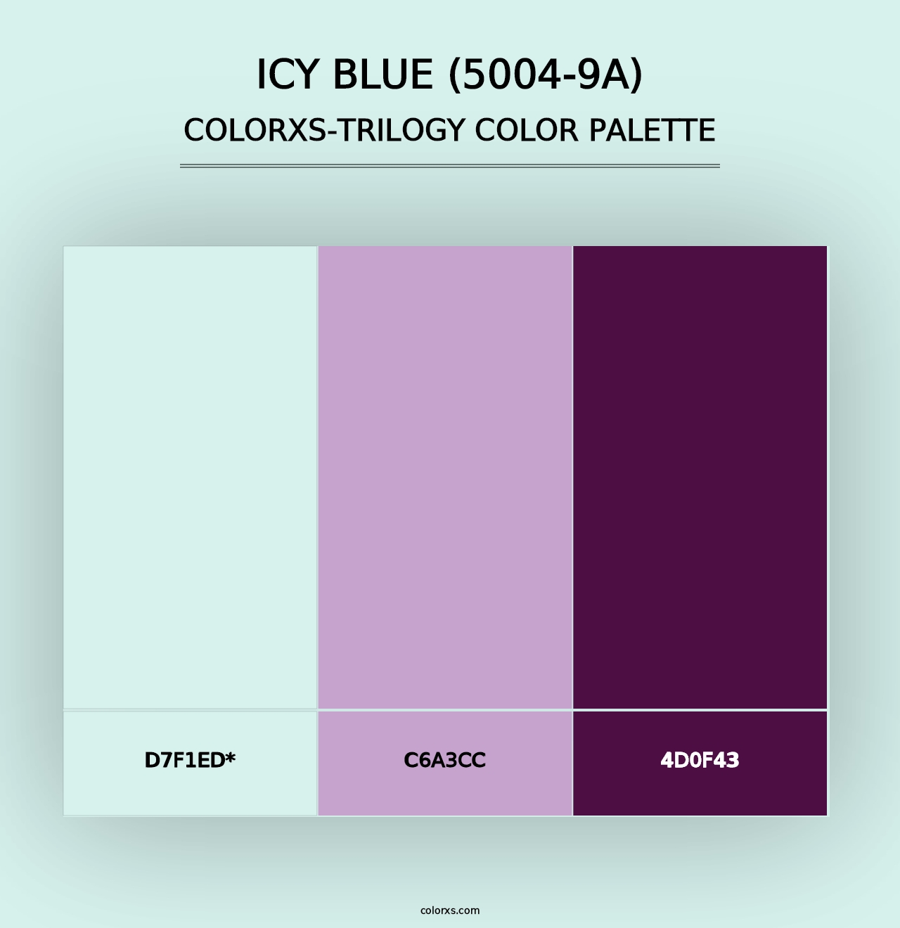 Icy Blue (5004-9A) - Colorxs Trilogy Palette