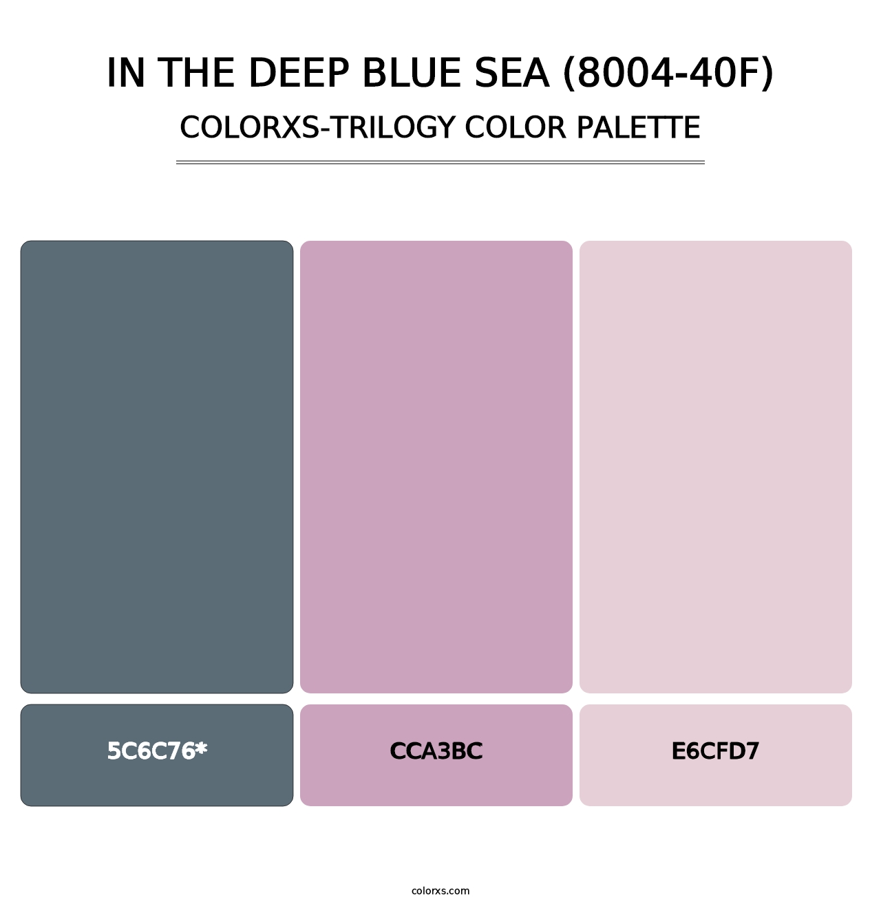 In the Deep Blue Sea (8004-40F) - Colorxs Trilogy Palette