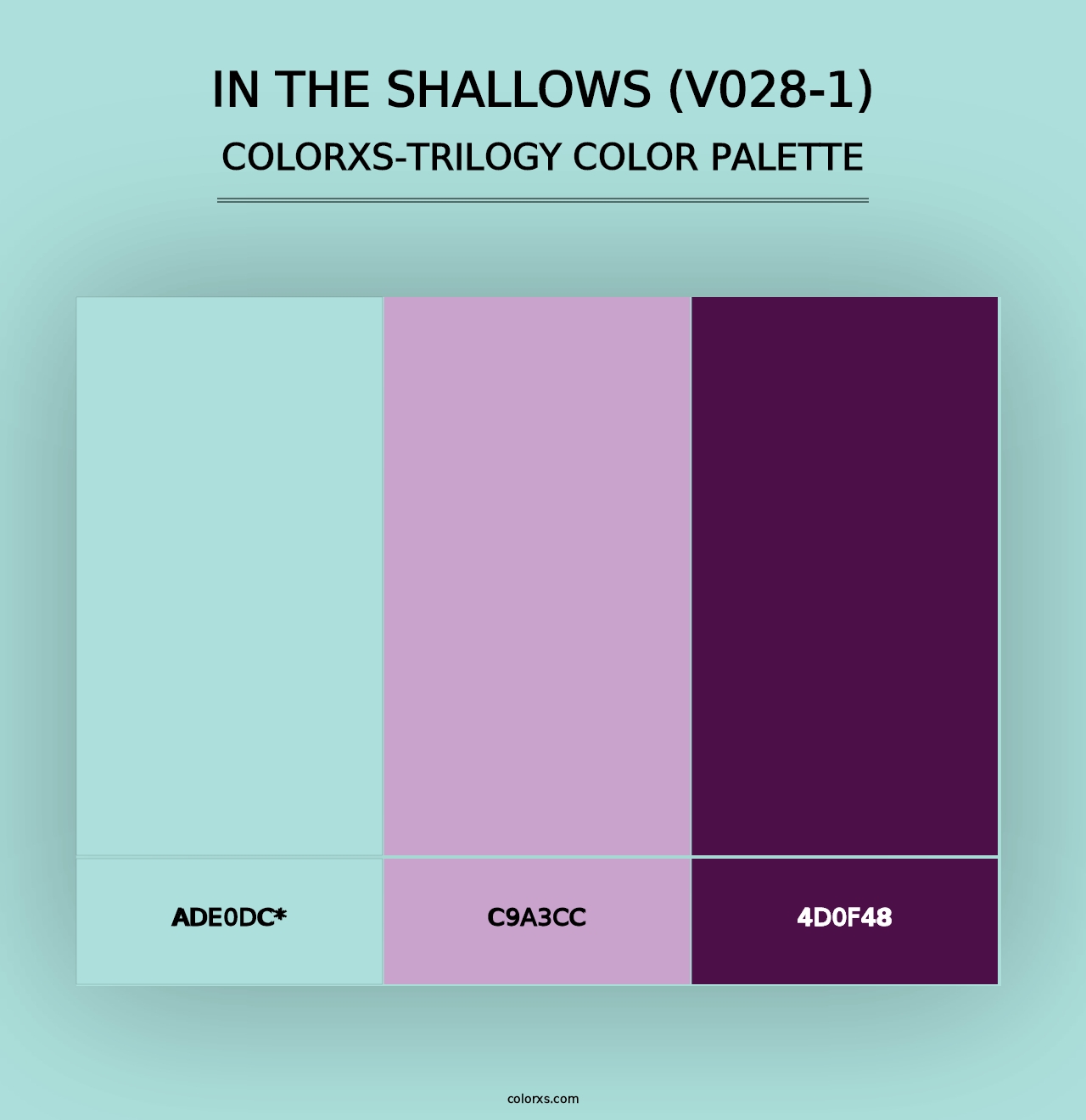 In the Shallows (V028-1) - Colorxs Trilogy Palette