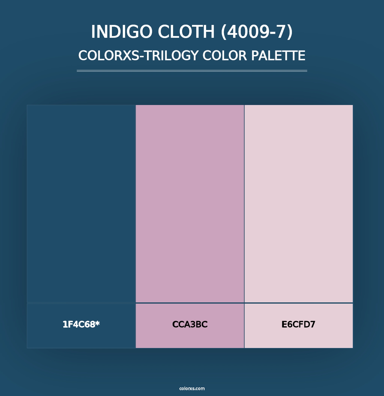 Indigo Cloth (4009-7) - Colorxs Trilogy Palette